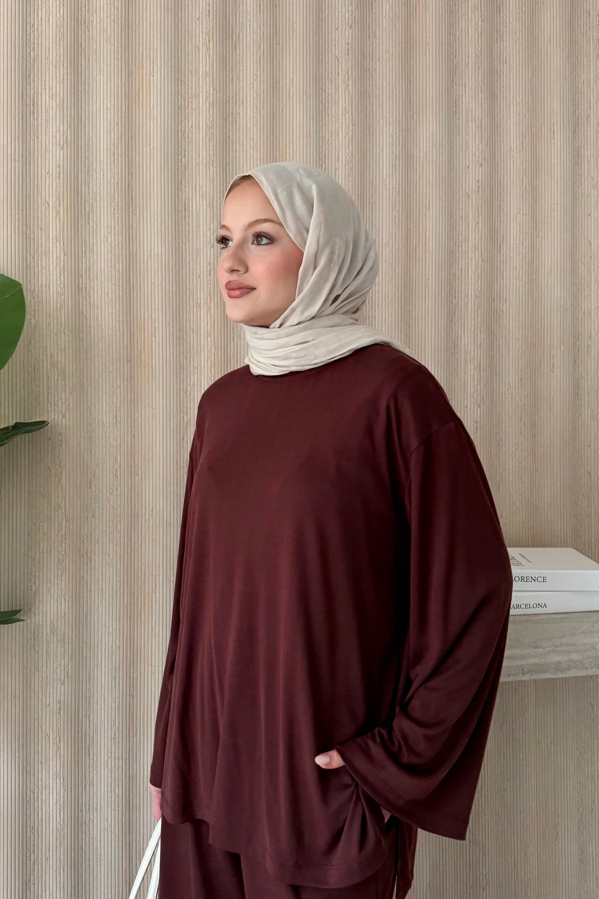 Maria Oysh Takım Bordo