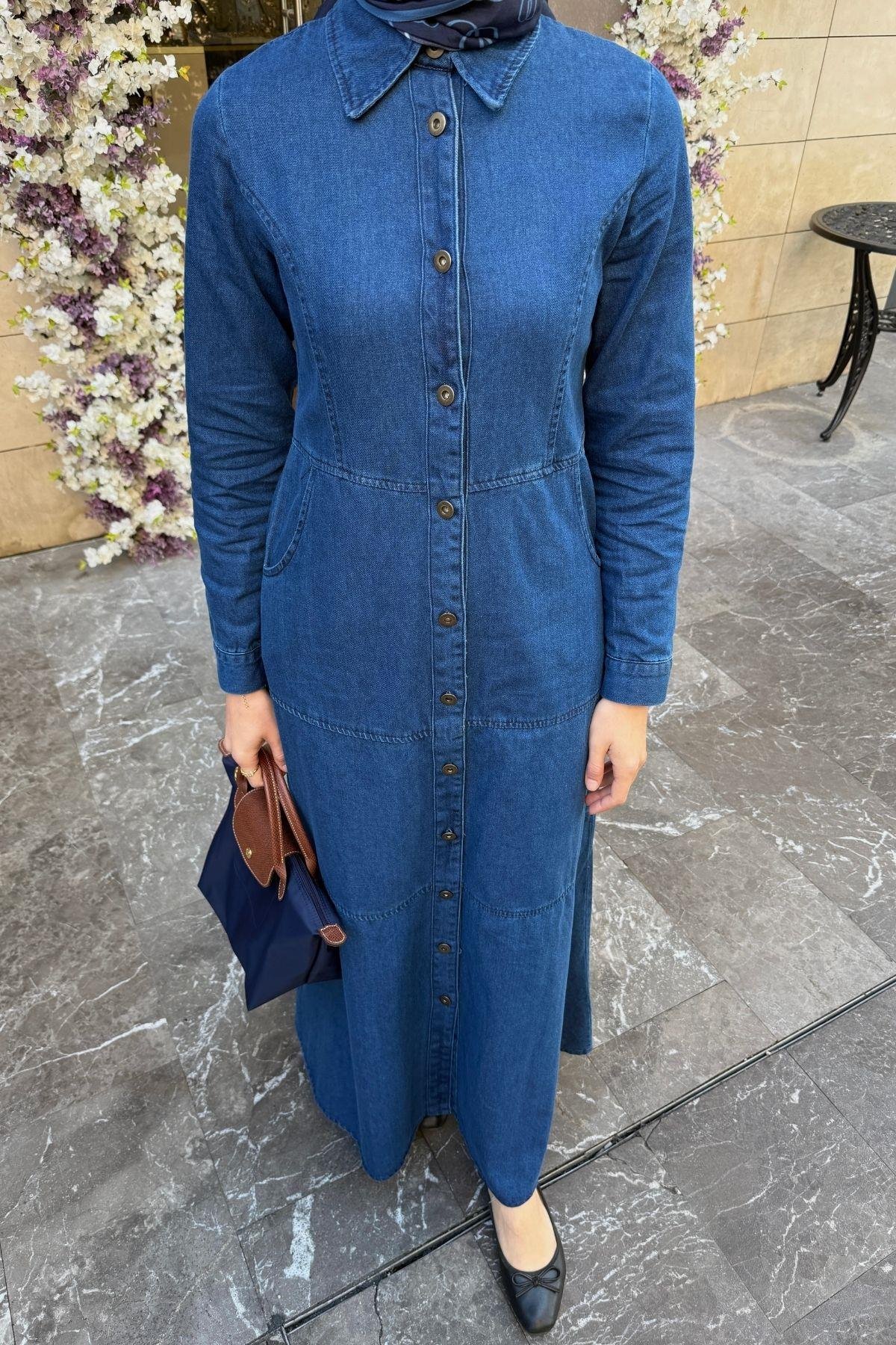 Mio Denim Elbise