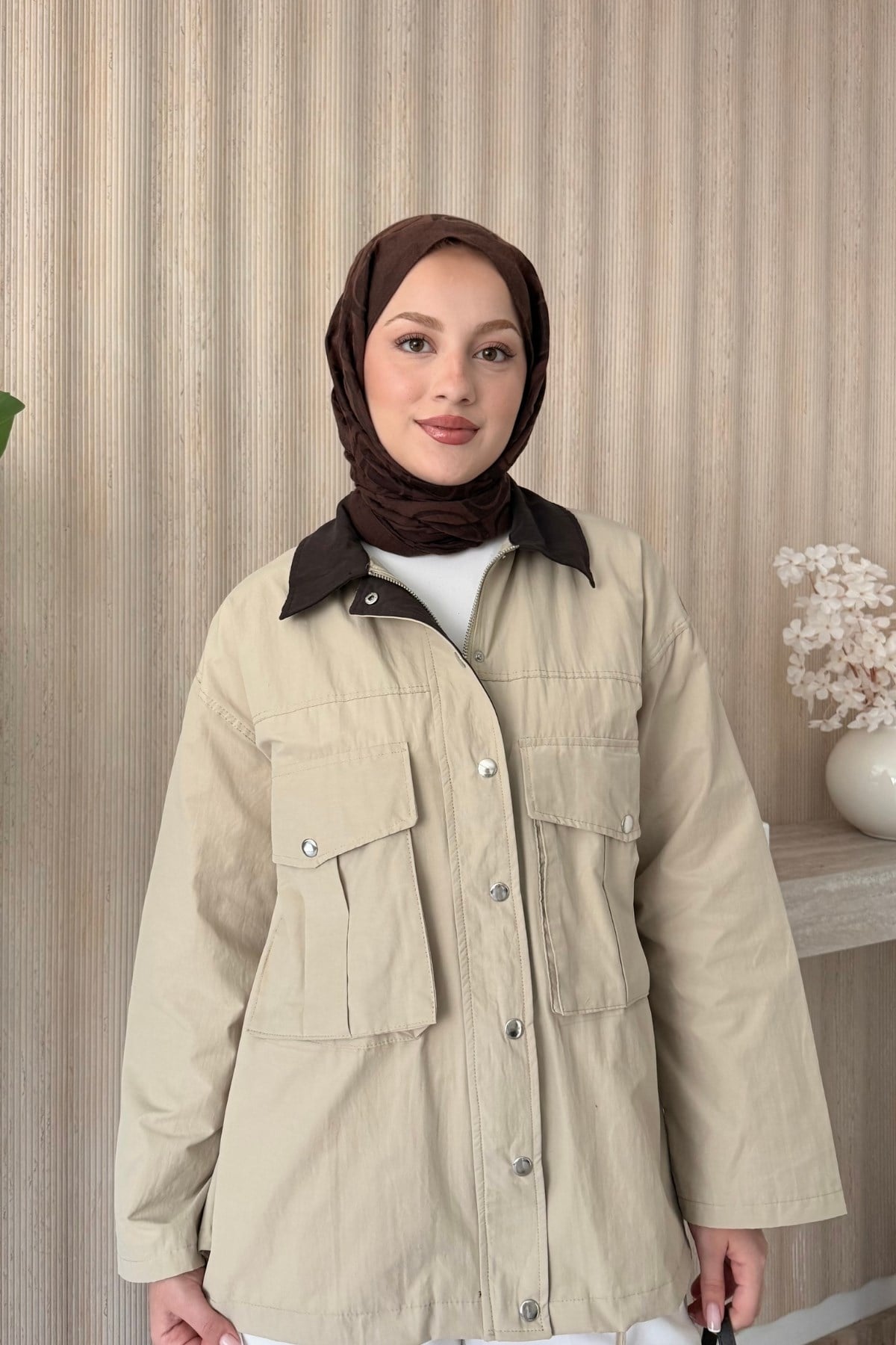 Mng Premium Oversize Ceket Bej