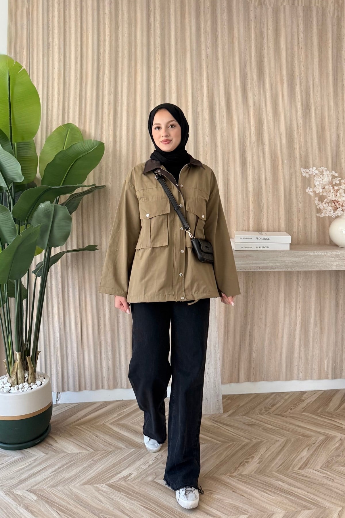 Mng Premium Oversize Ceket Haki
