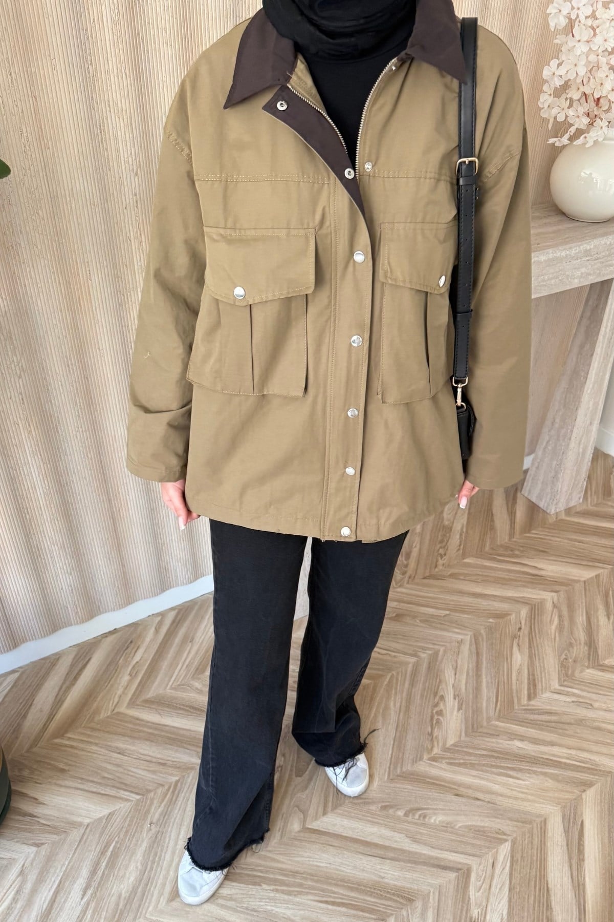 Mng Premium Oversize Ceket Haki