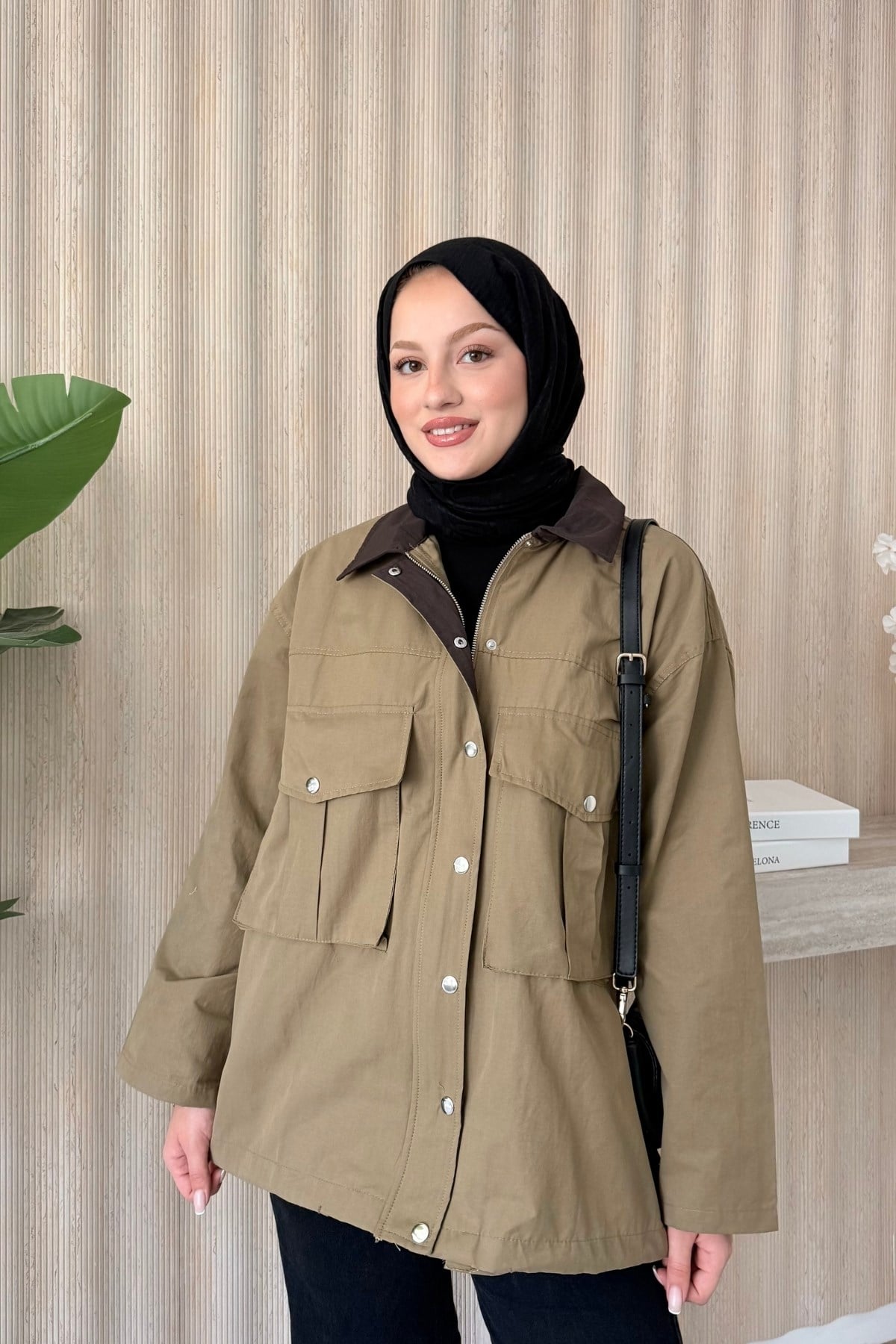 Mng Premium Oversize Ceket Haki