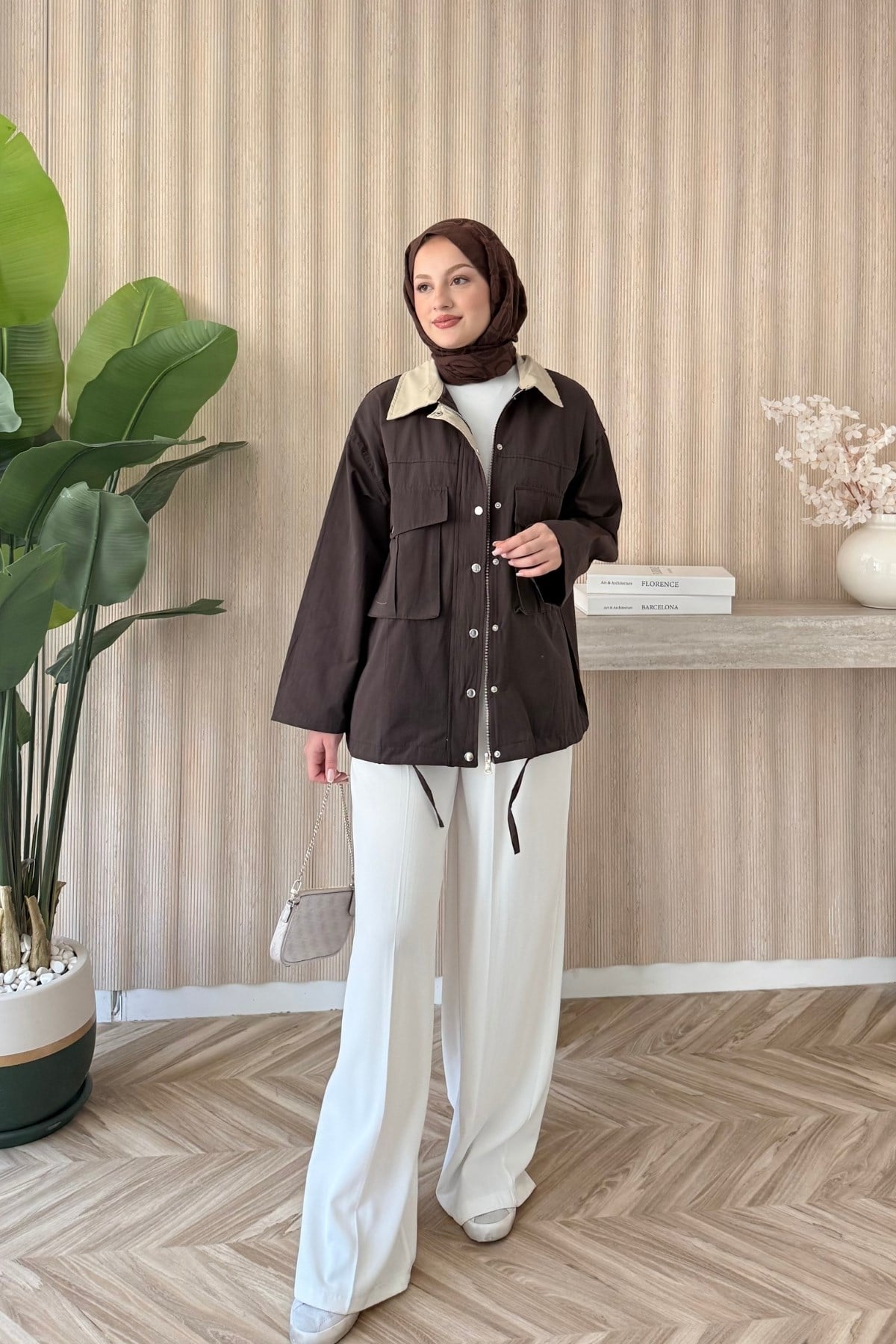 Mng Premium Oversize Ceket Kahve