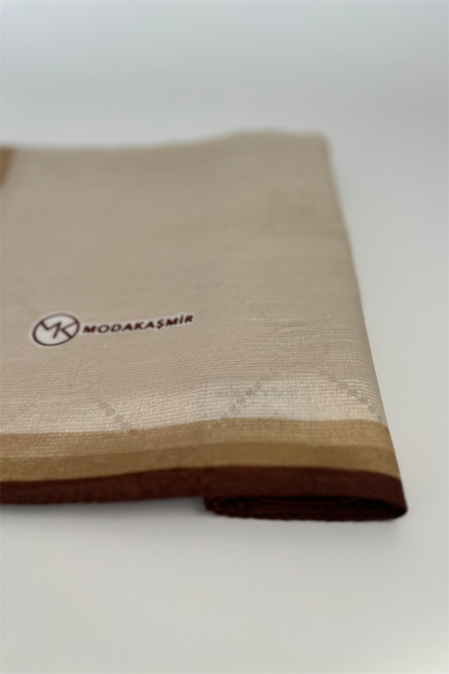 Modakaşmir Monogram Şal Sütlü Kahve