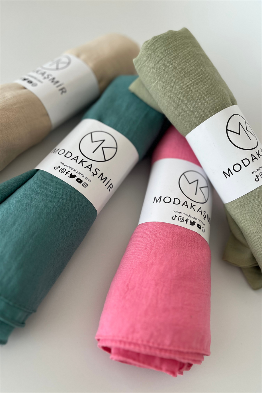 Modakaşmir Soft Kraş Şal Okyanus Mavi