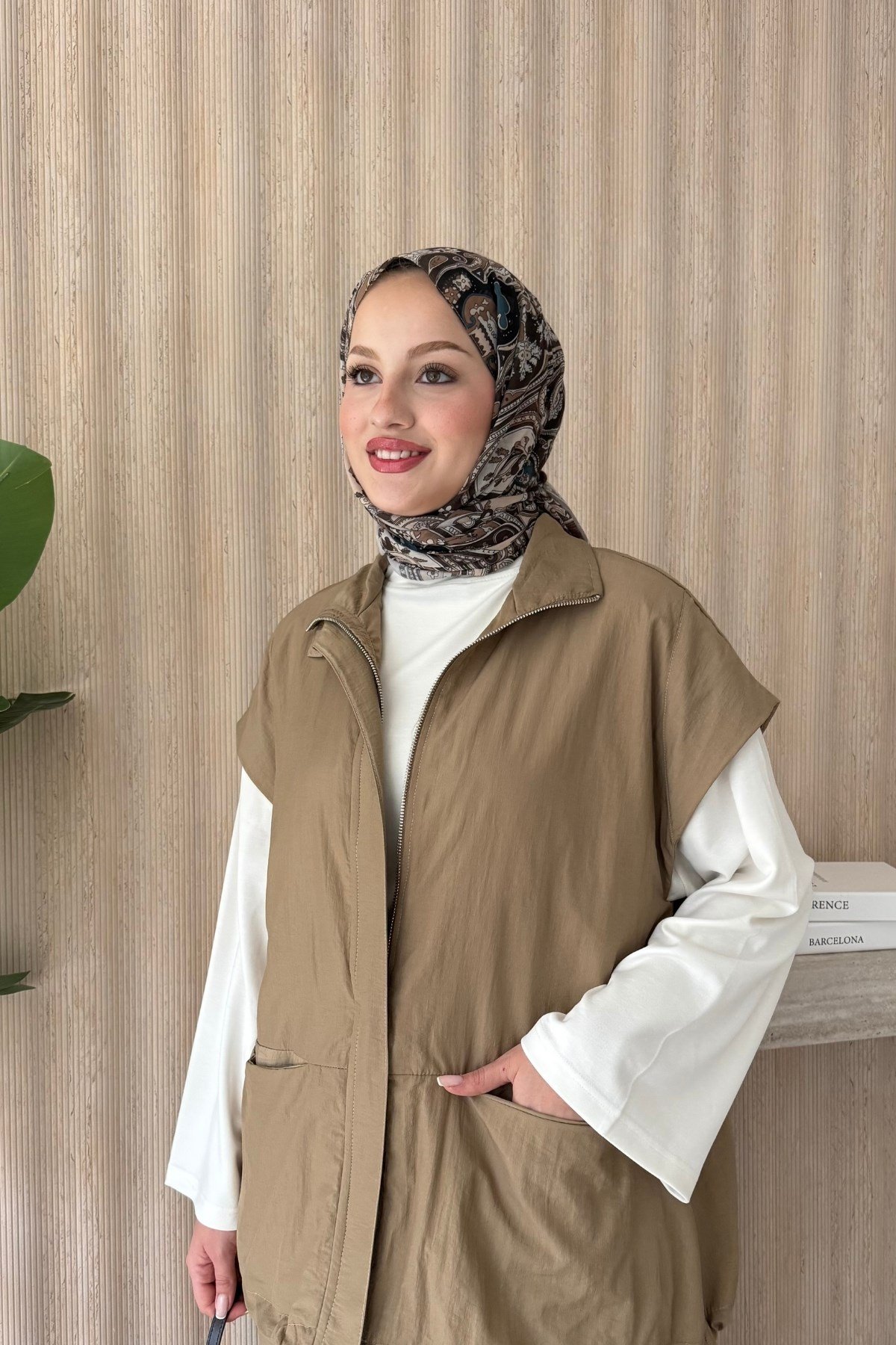 Nara Yelekli Takım Camel