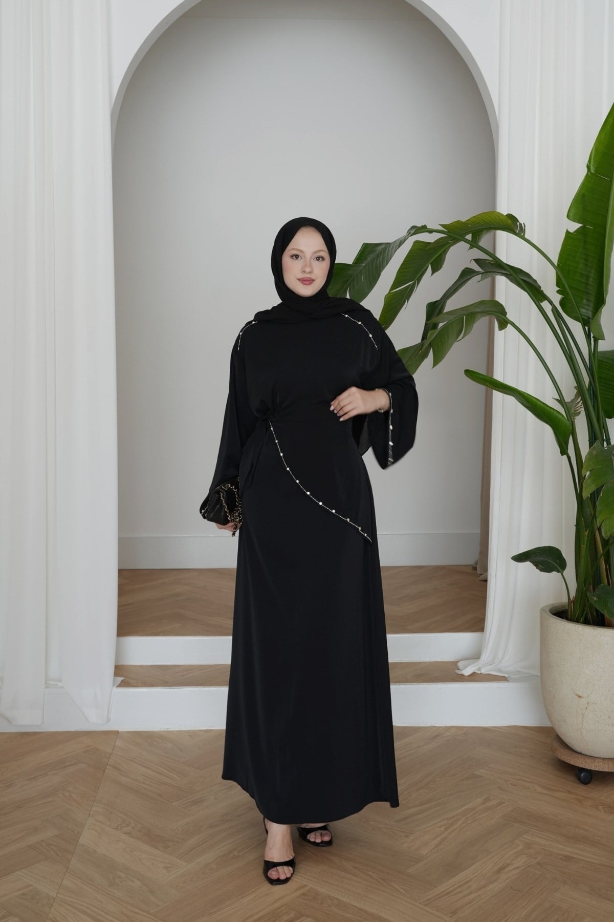 Nora Premium Elbise Siyah