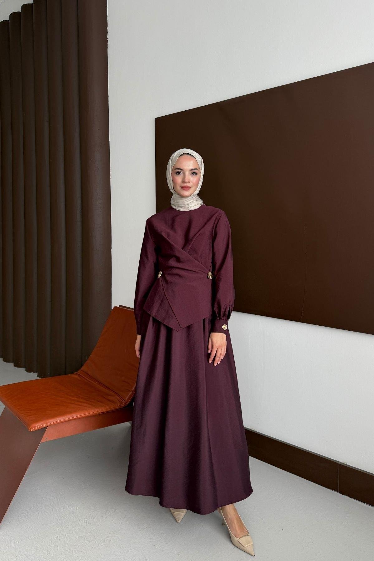 Nori Etekli Takım Bordo