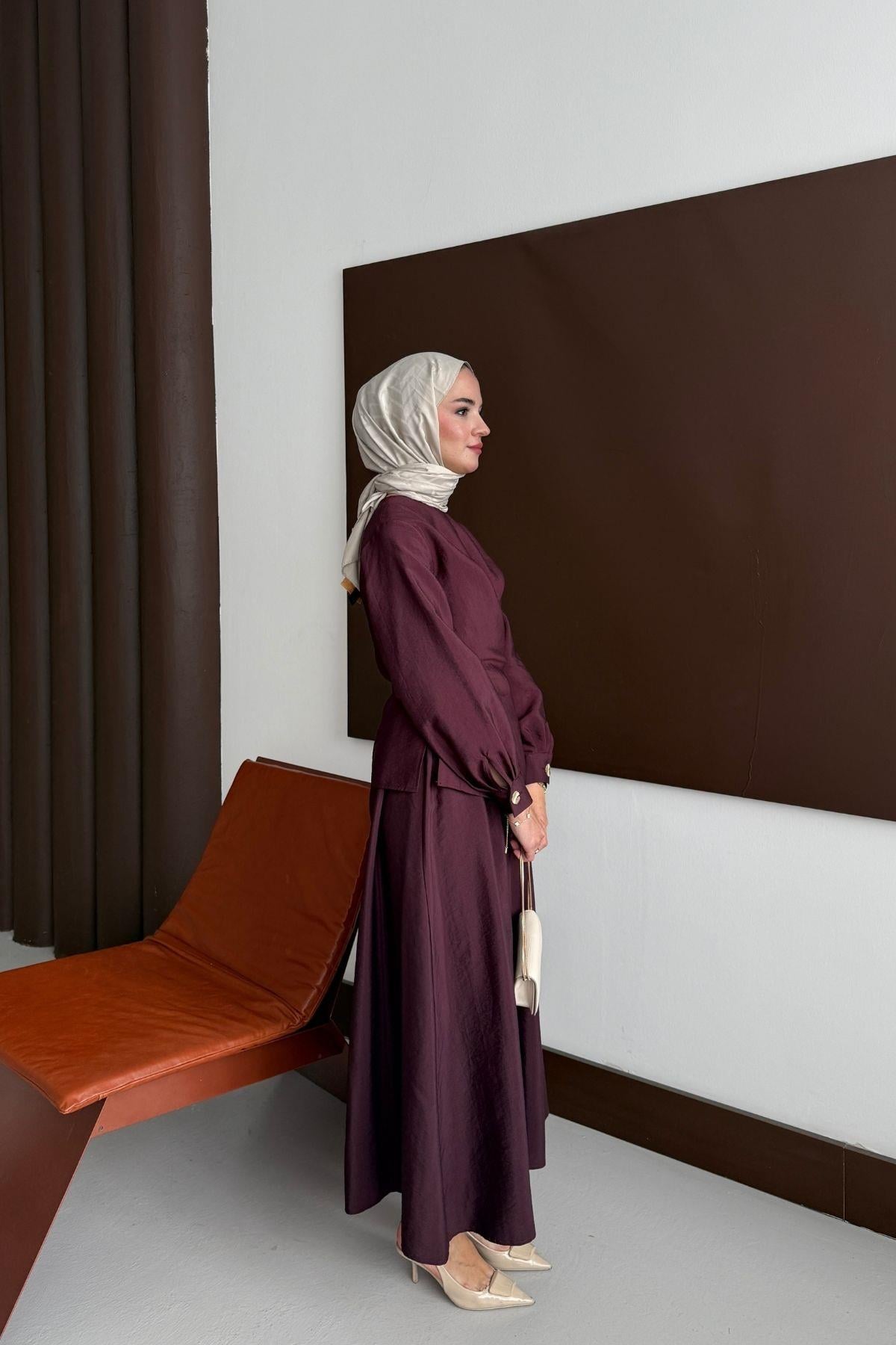 Nori Etekli Takım Bordo