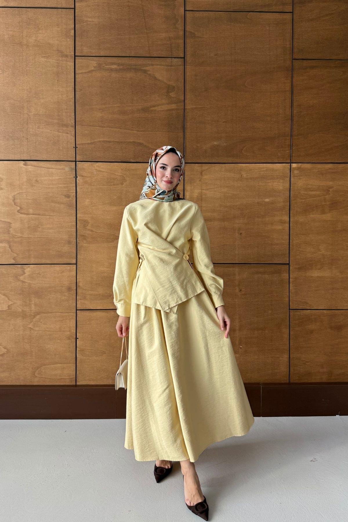 Nori Etekli Takım Butter Yellow