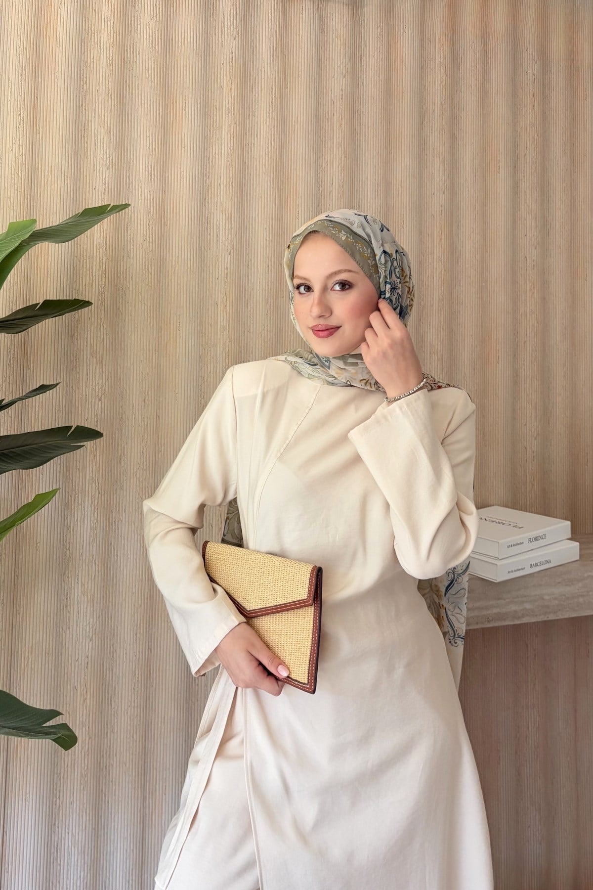 Nua Keten Şalvarlı Takım Natural