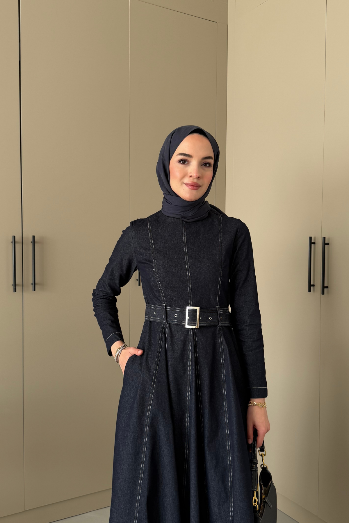 Rodi Denim Elbise Lacivert