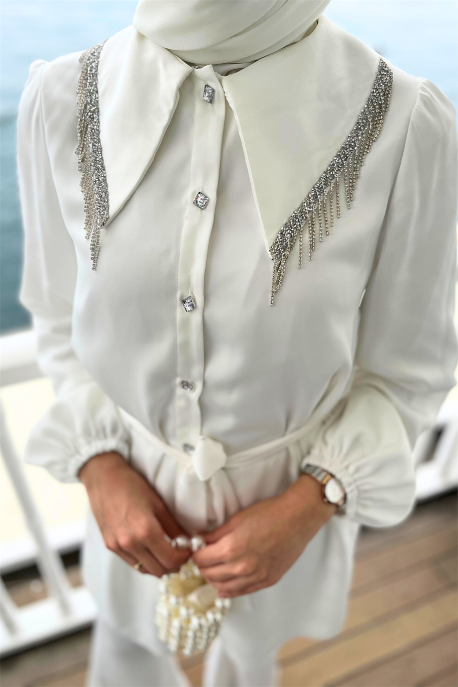 Rosy Takım Beyaz