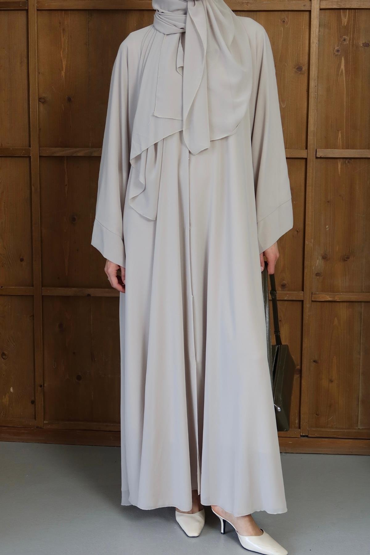 Royal Şallı Abaya Bej