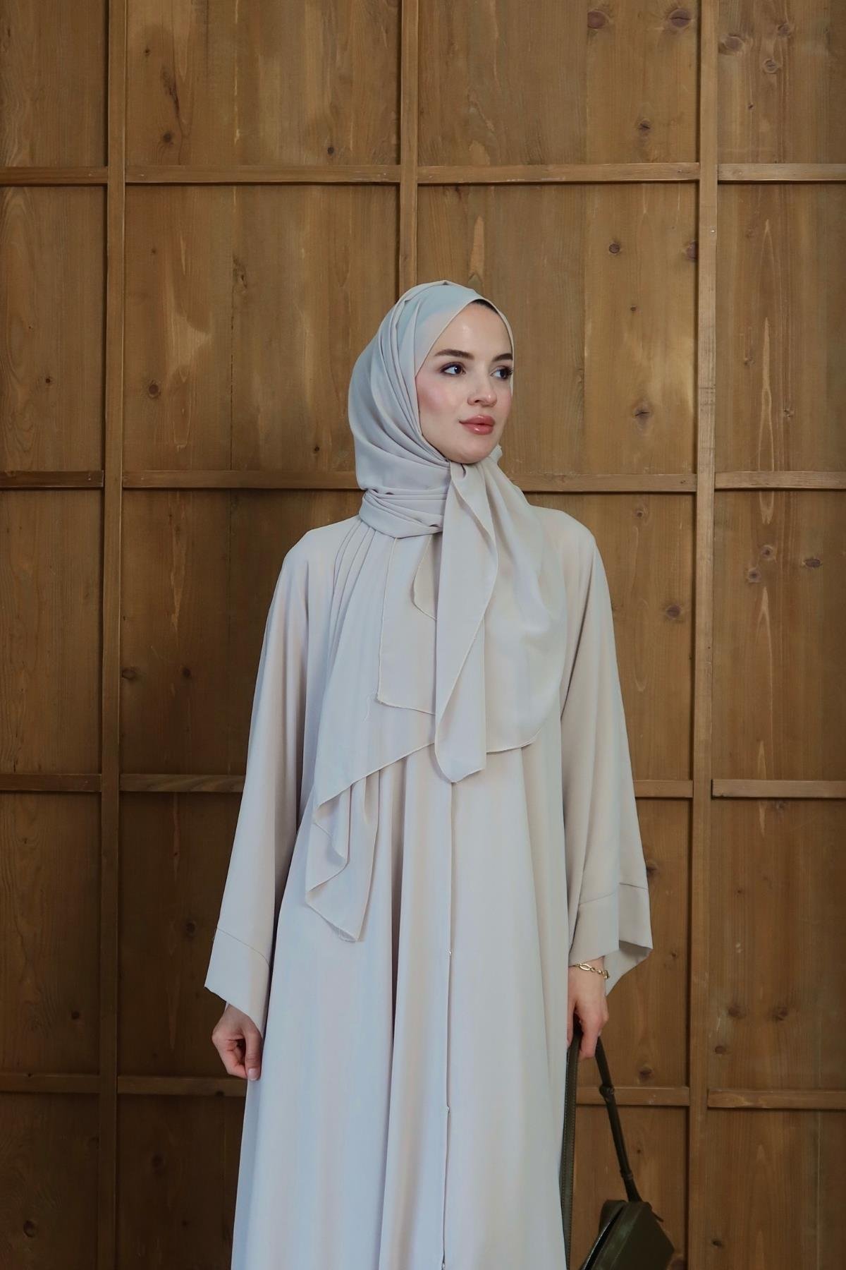 Royal Şallı Abaya Bej