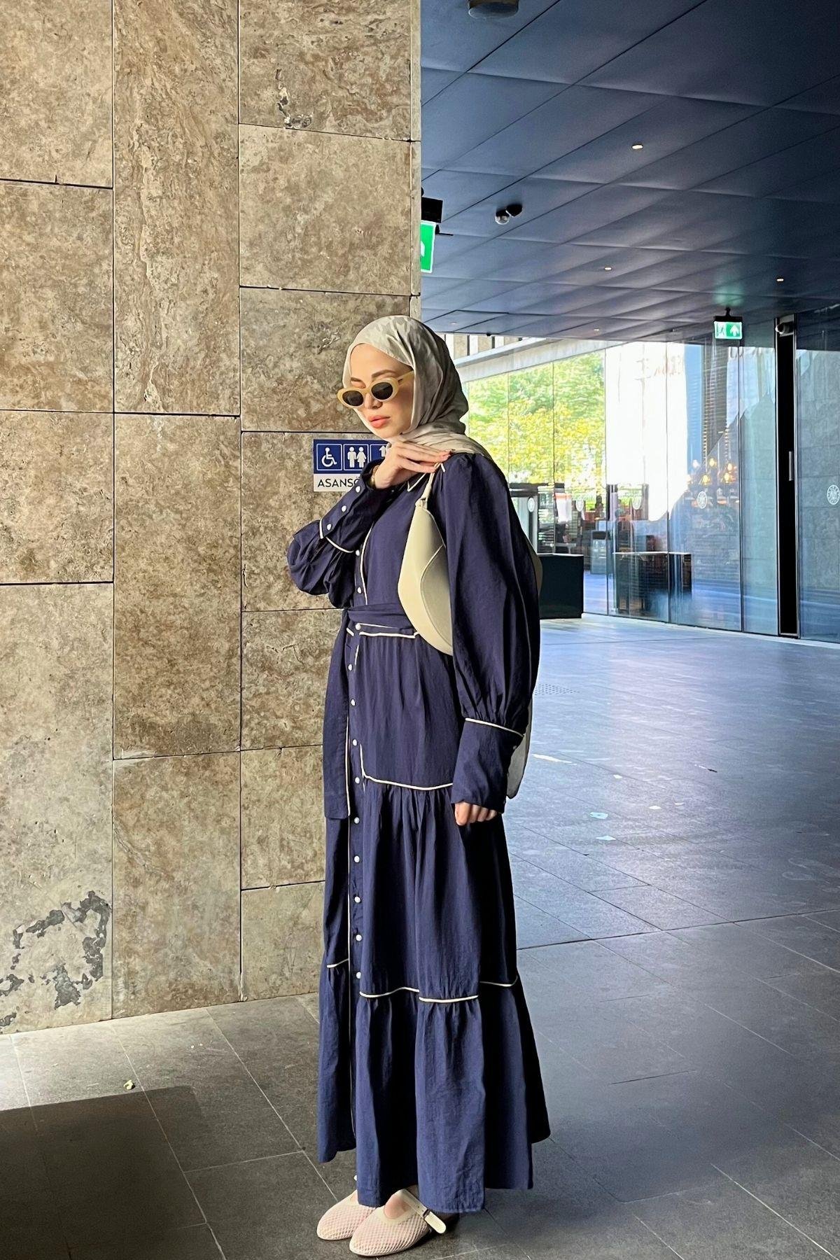 Sidra Biye Detaylı Elbise