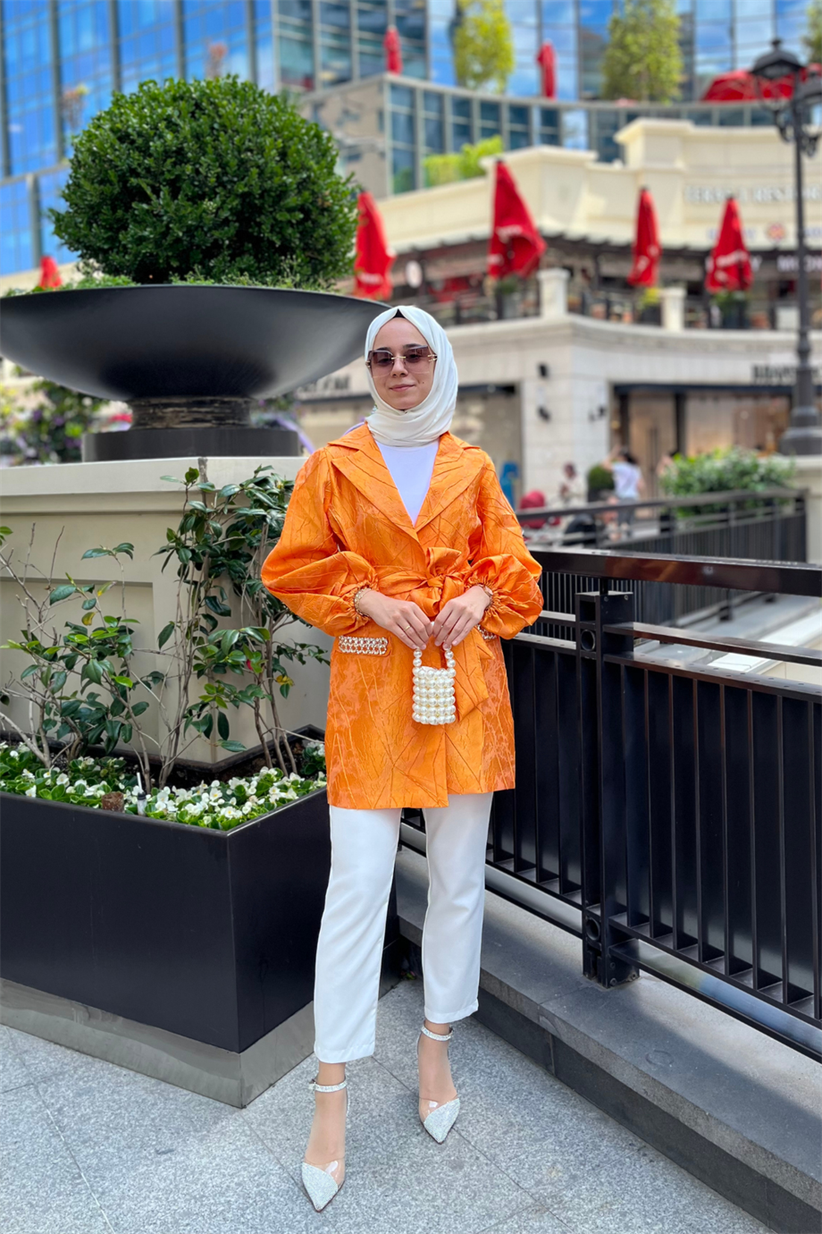 Sole Jakarlı Takım Oranj
