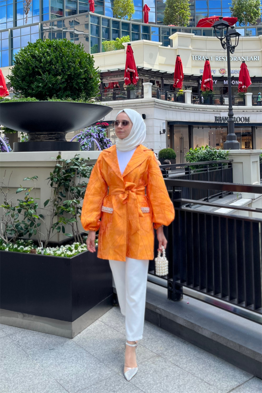 Sole Jakarlı Takım Oranj