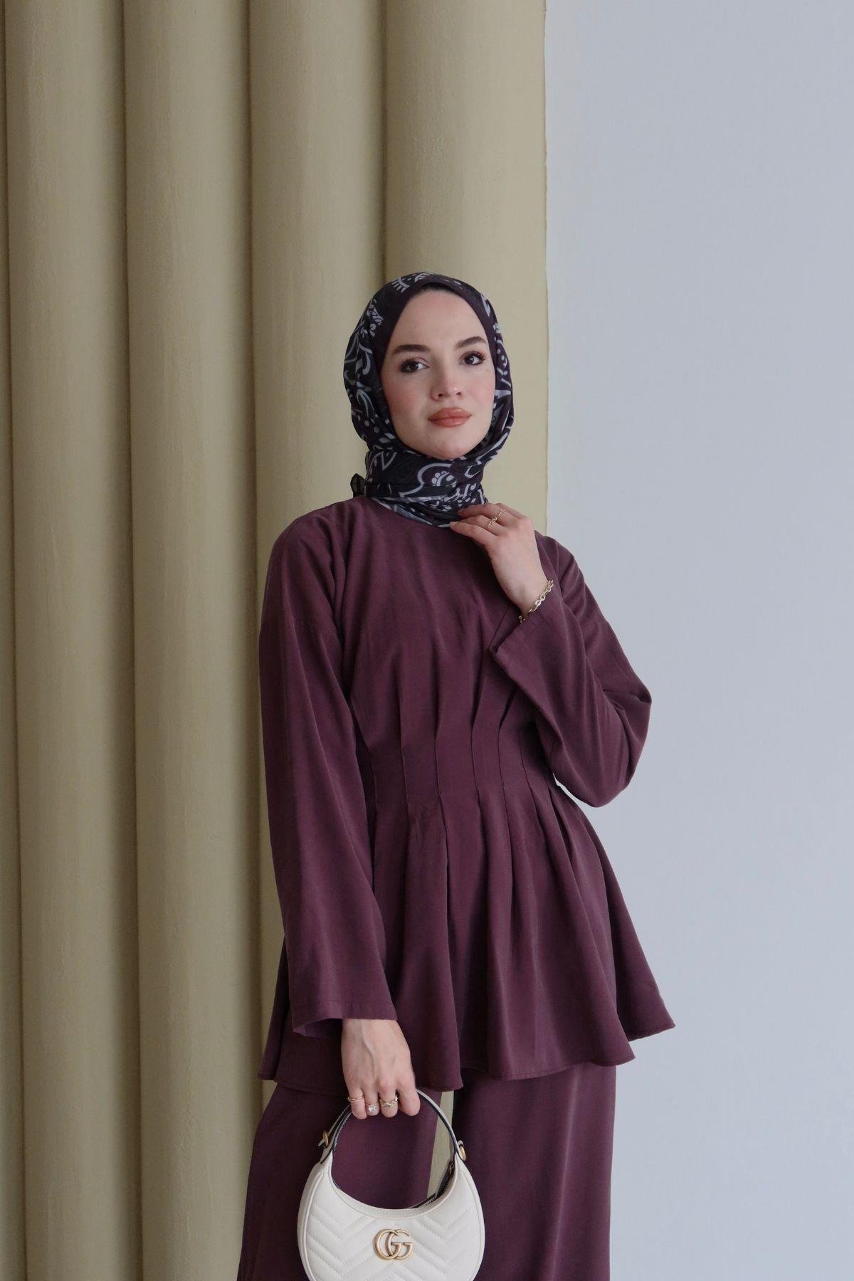 Valor Bel Detay Takım Bordo