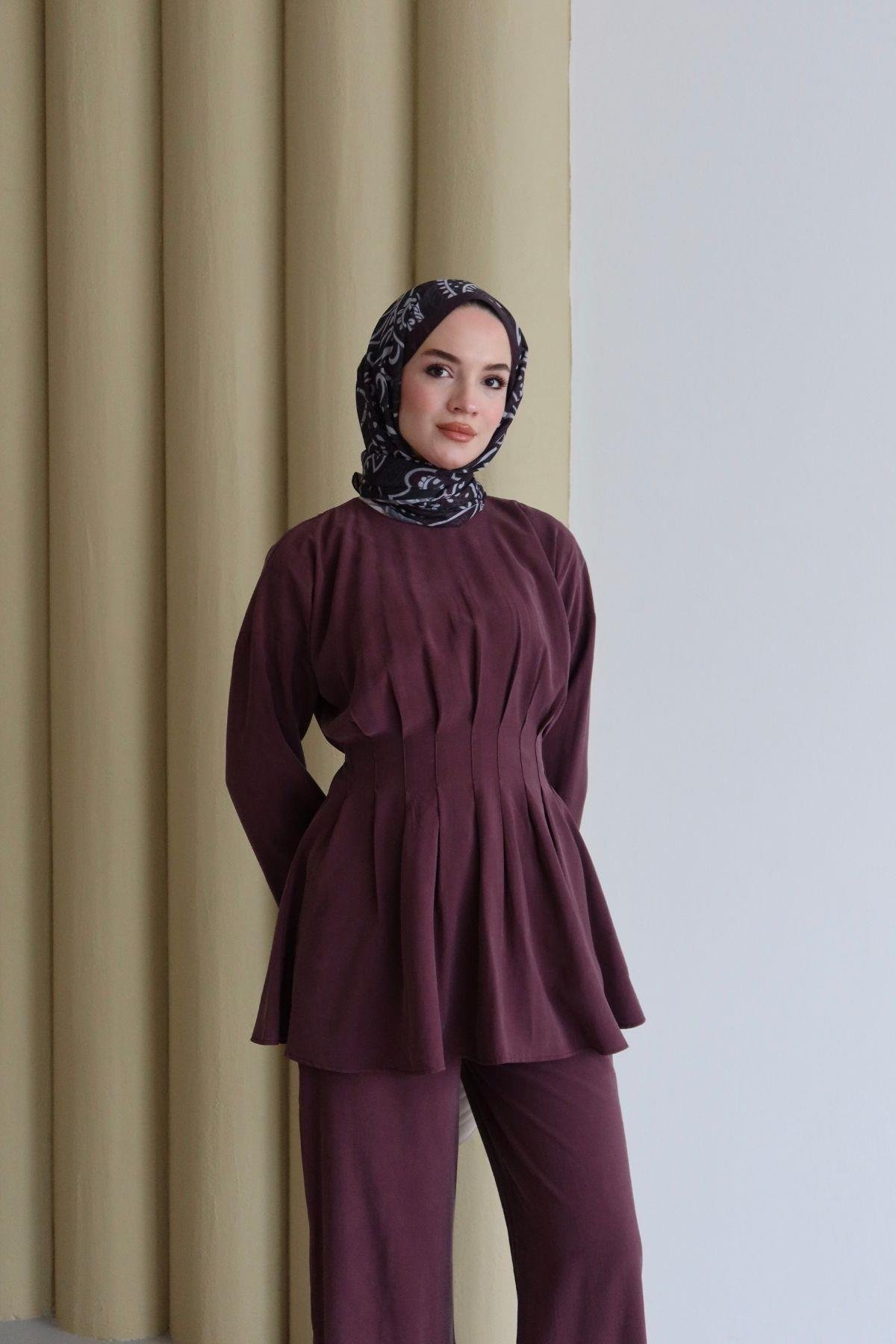 Valor Bel Detay Takım Bordo