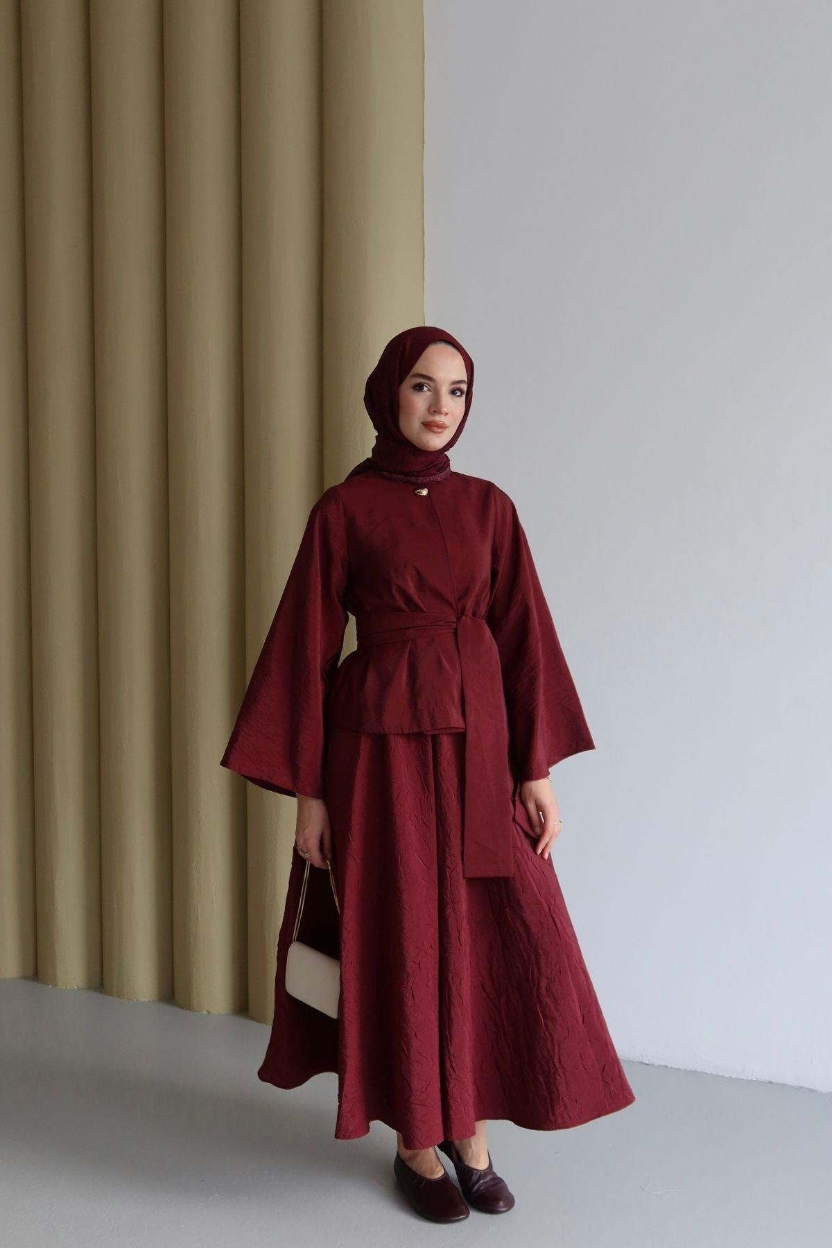Velina Crush Takım Bordo