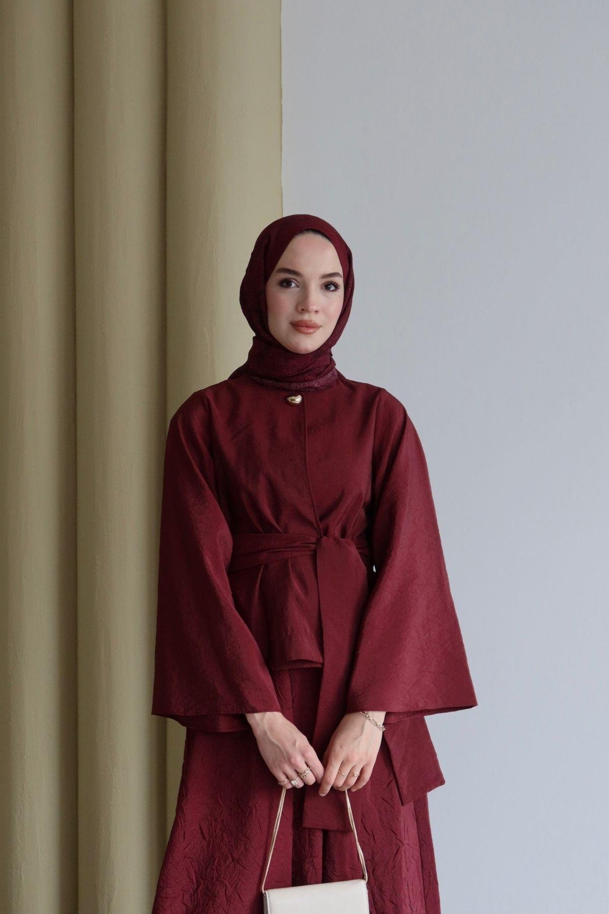 Velina Crush Takım Bordo