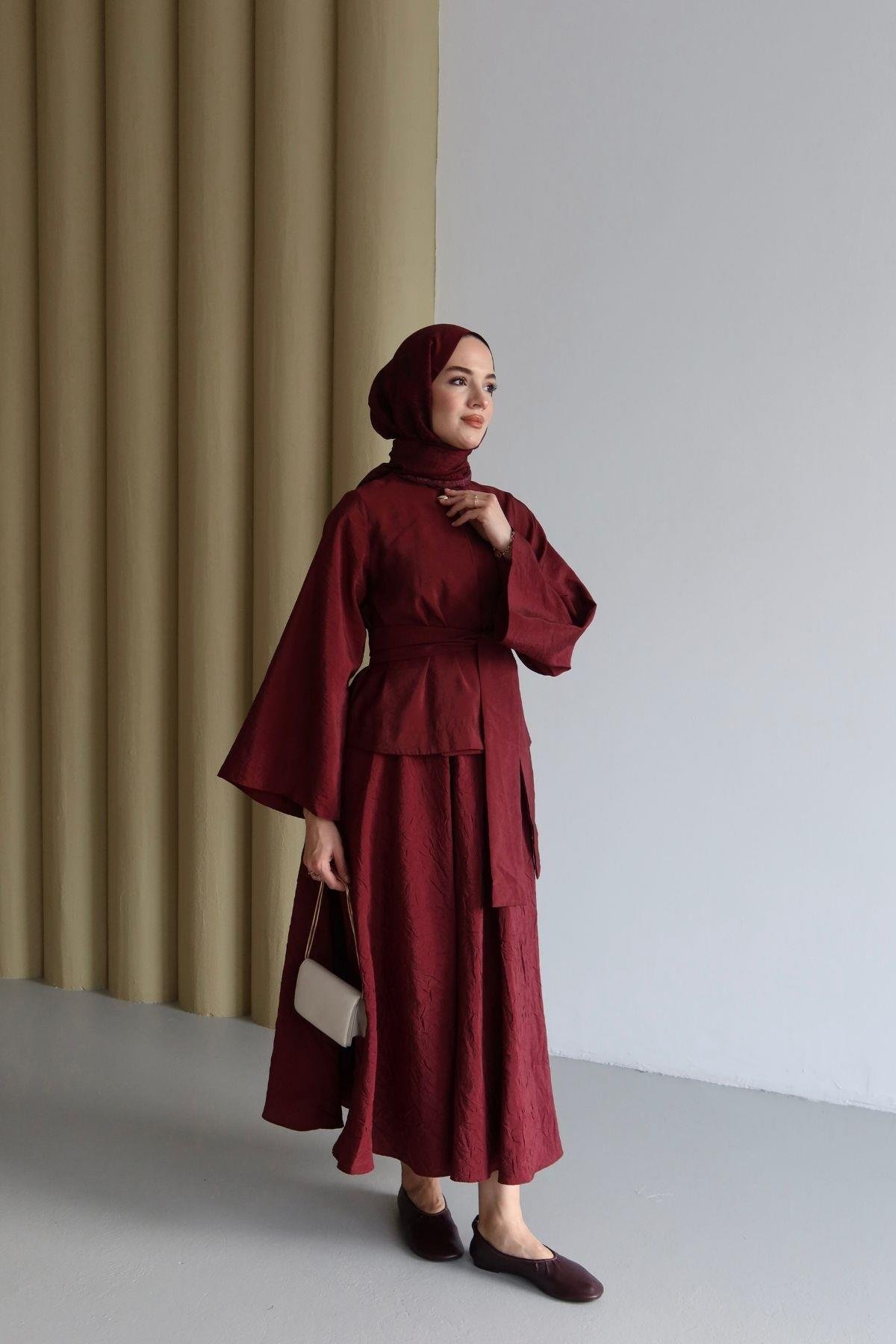 Velina Crush Takım Bordo