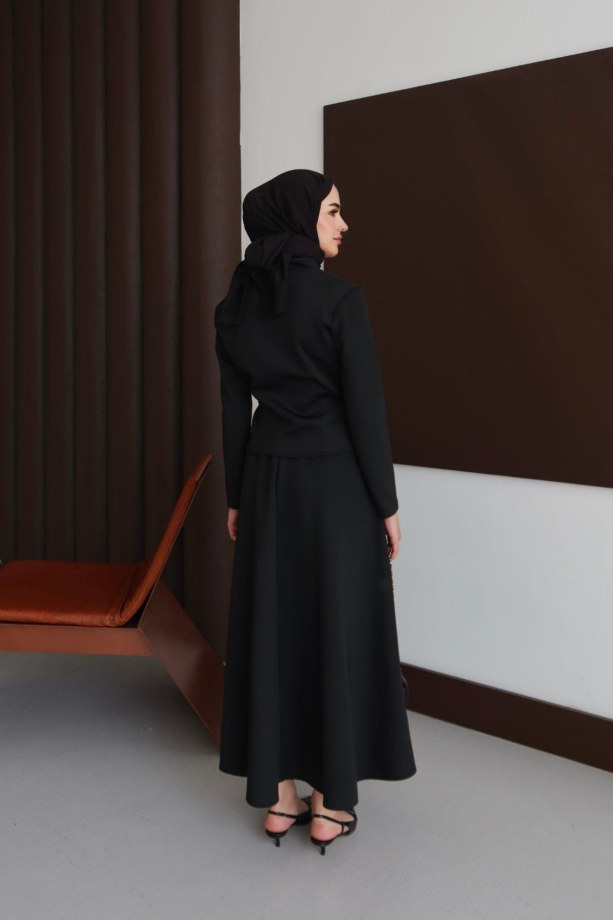 Velvet Takım Siyah