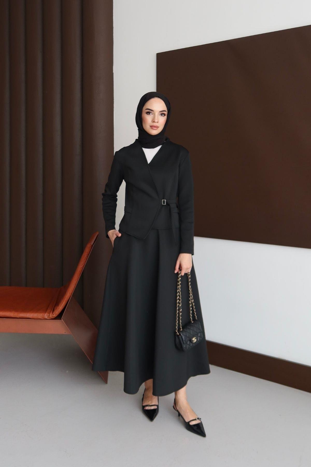 Velvet Takım Siyah