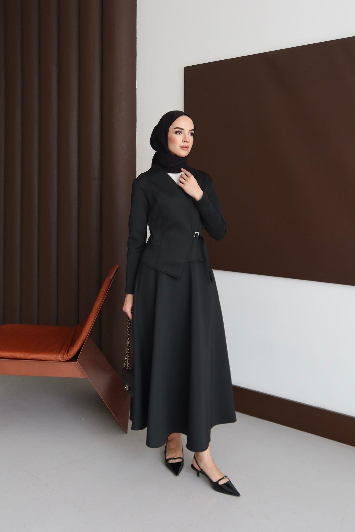 Velvet Takım Siyah