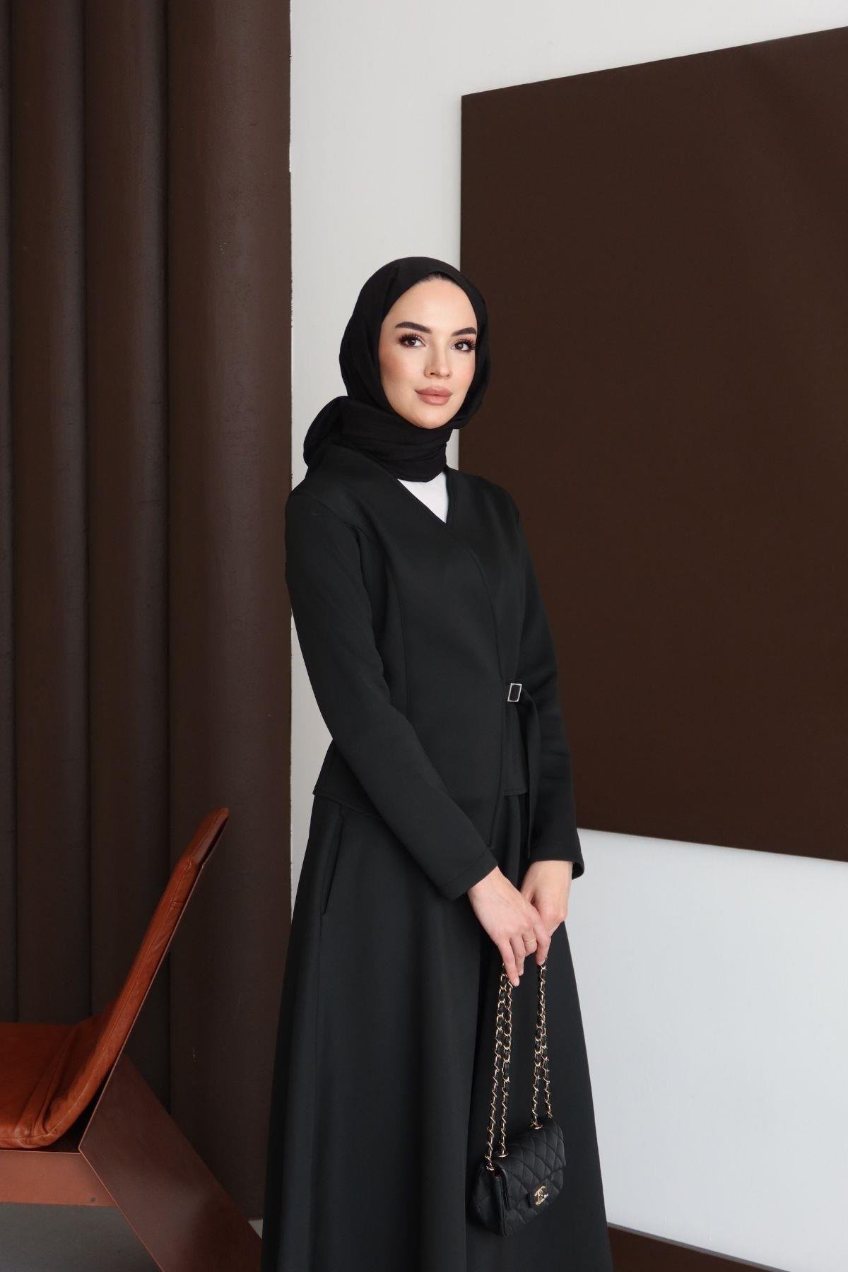 Velvet Takım Siyah