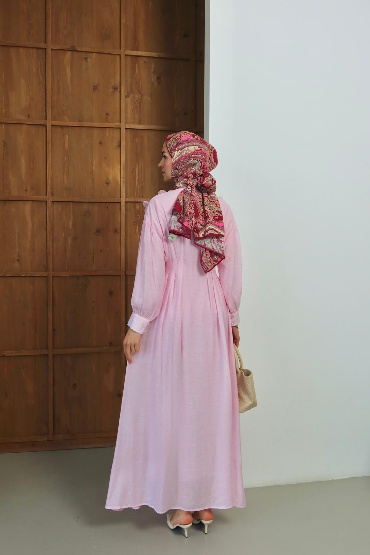 Verona Elbise Pembe