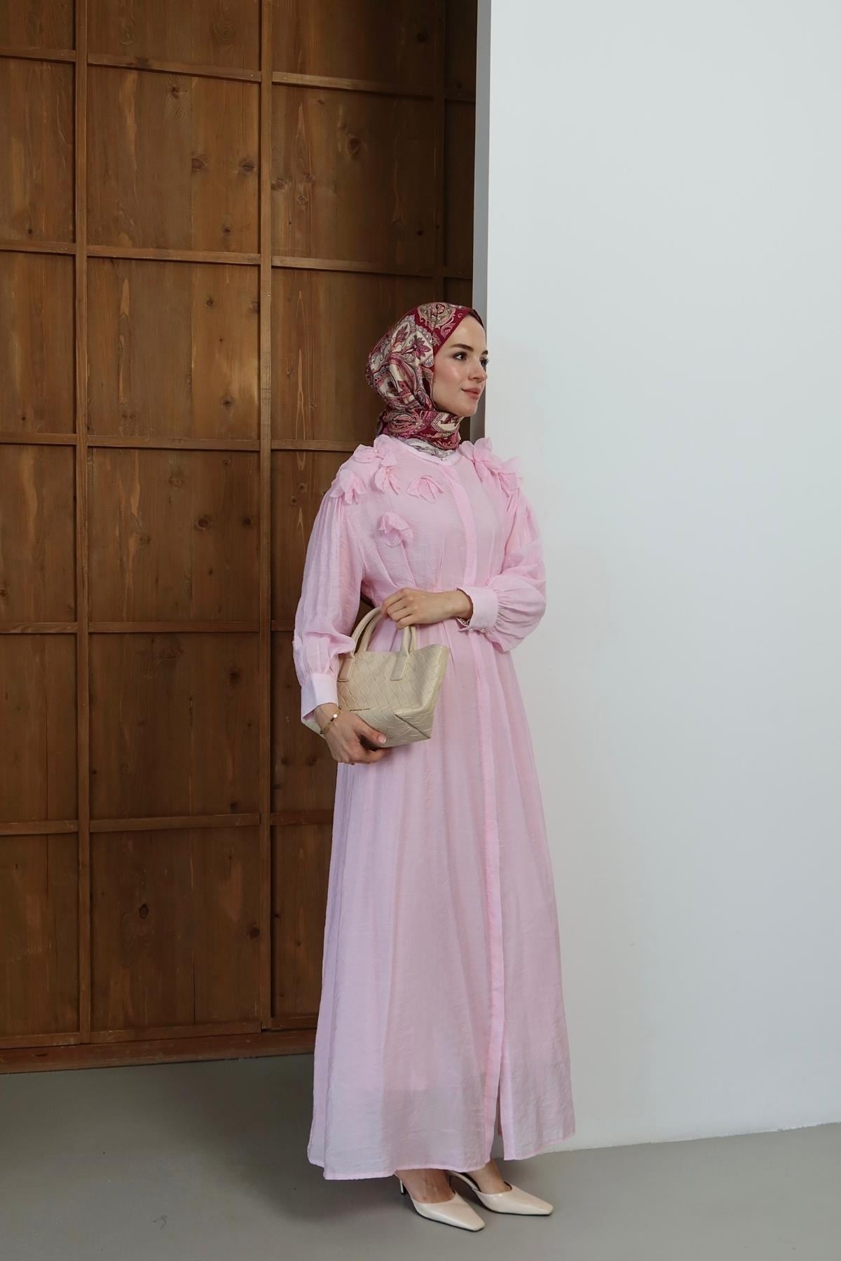 Verona Elbise Pembe