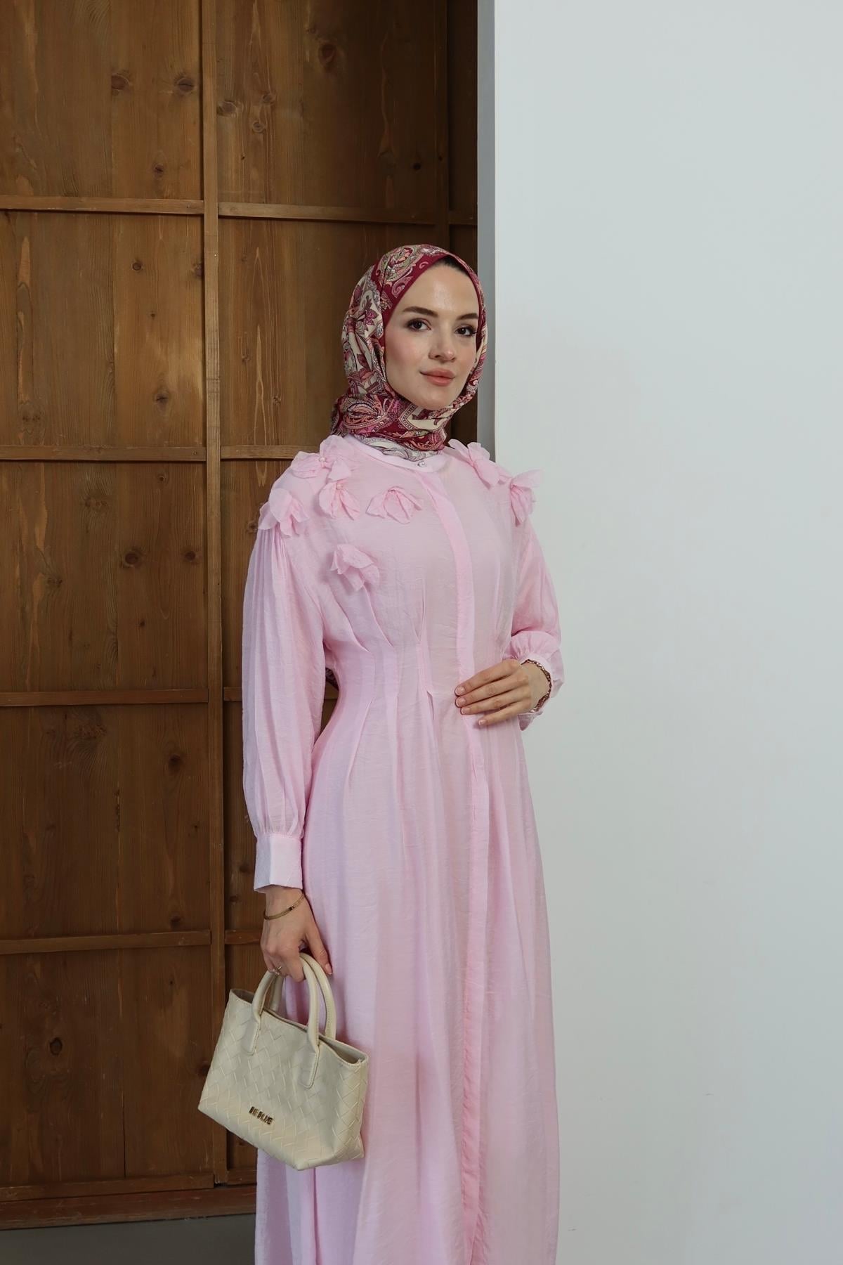 Verona Elbise Pembe