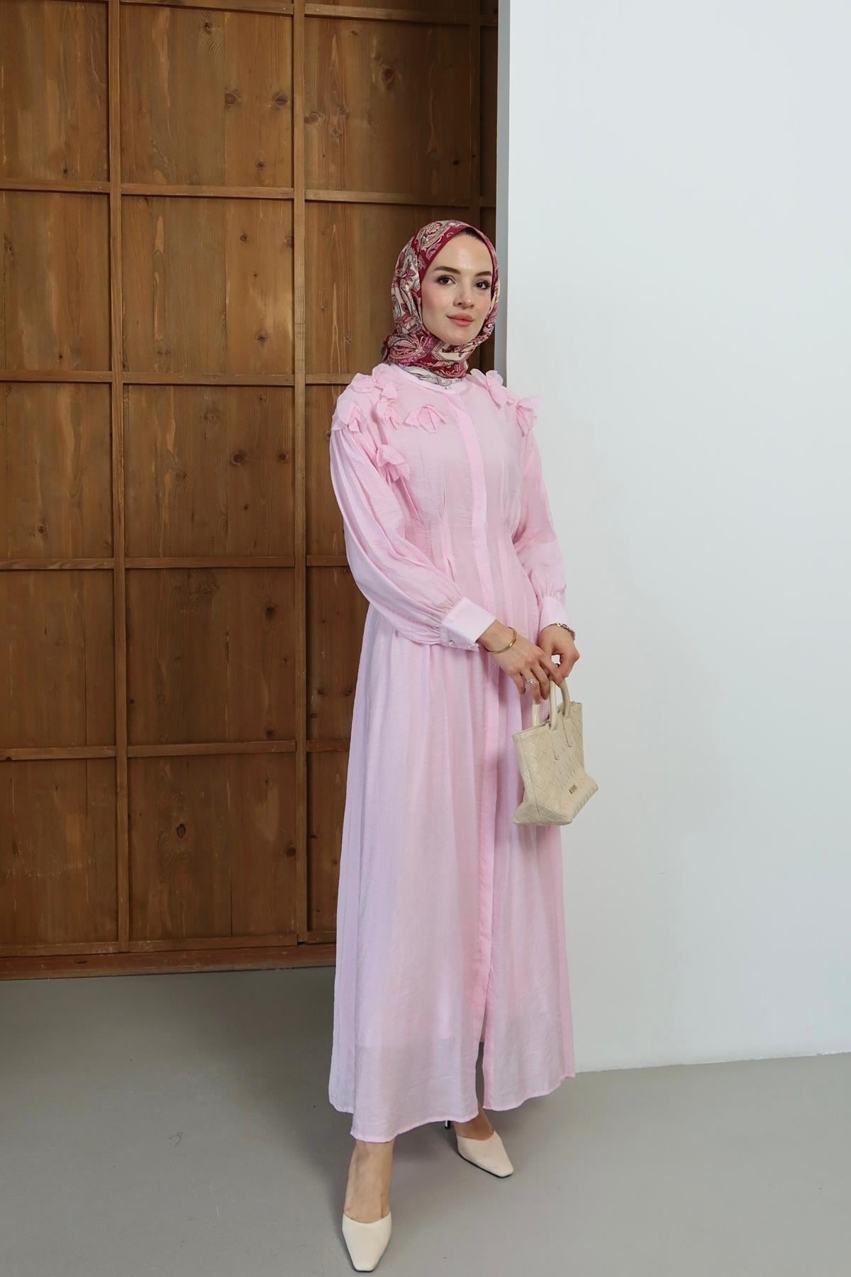 Verona Elbise Pembe