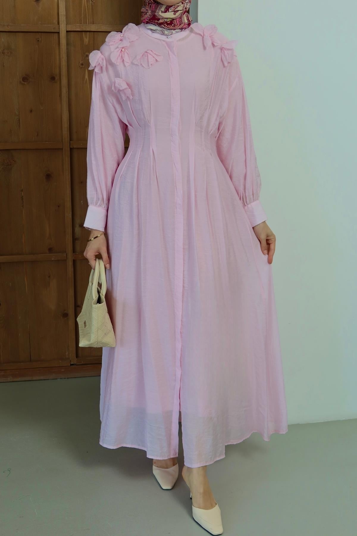 Verona Elbise Pembe