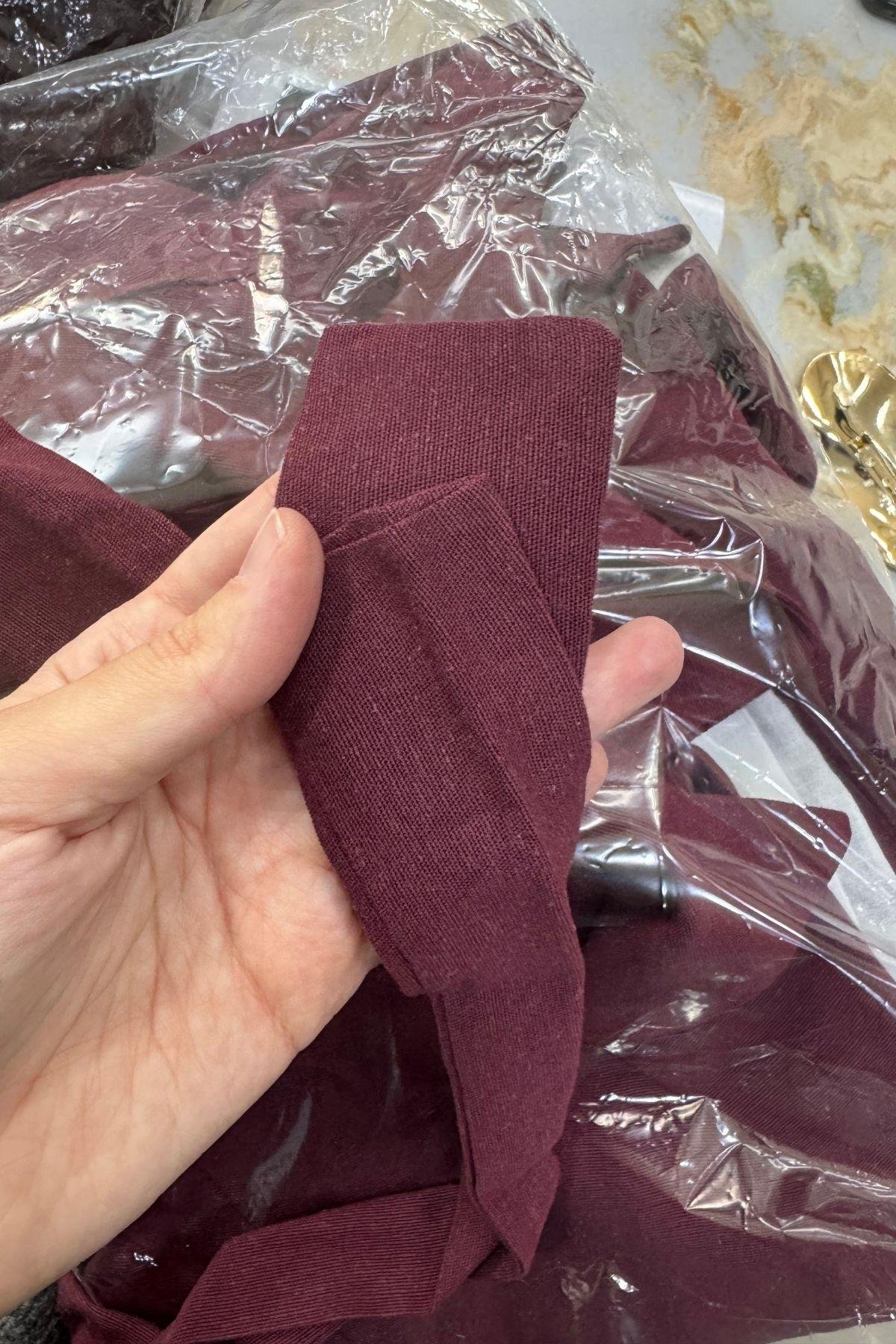 Zella Keten Ceketli Takım Bordo OUTLET