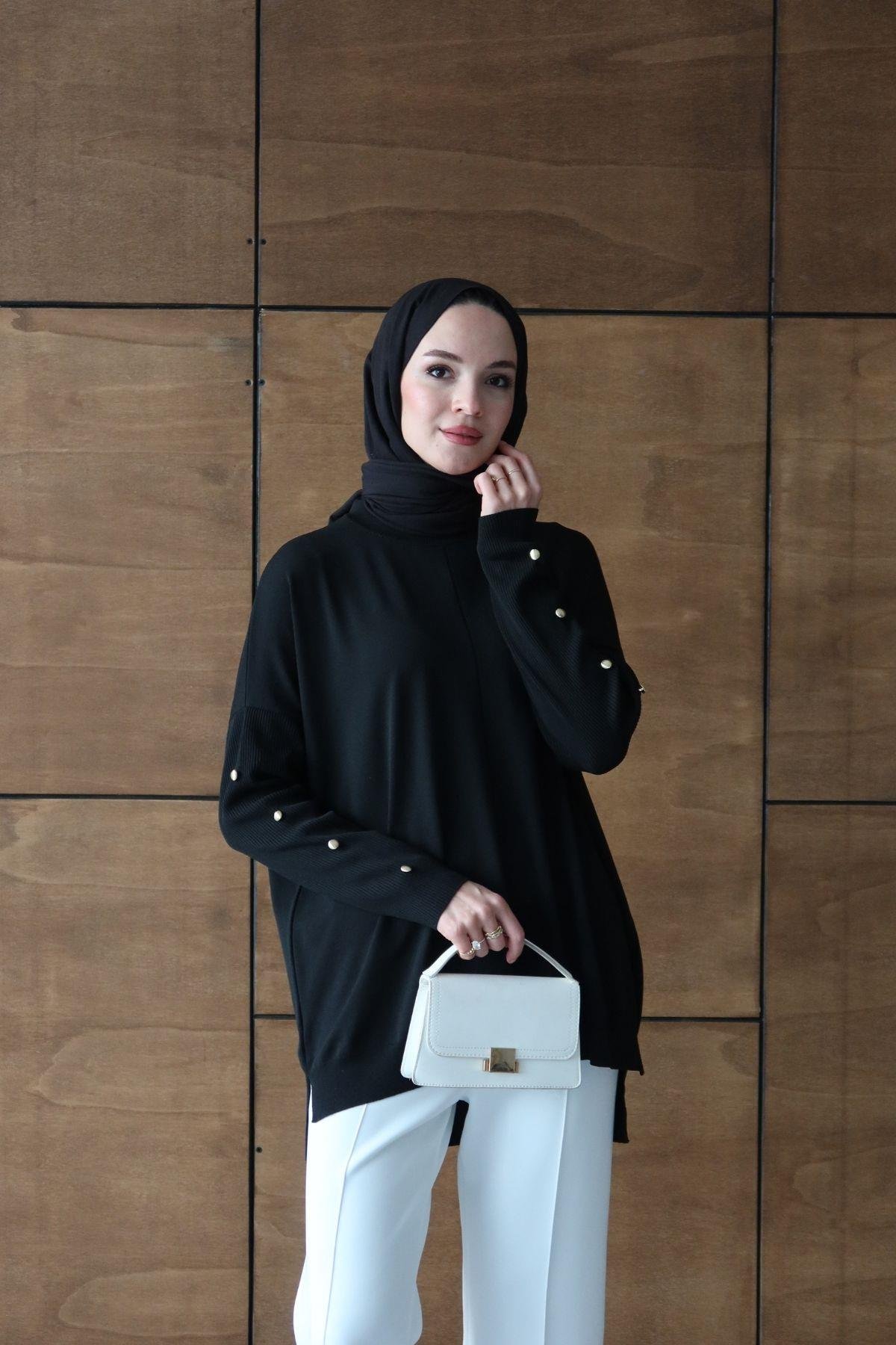 Zra Model Triko Tunik Siyah
