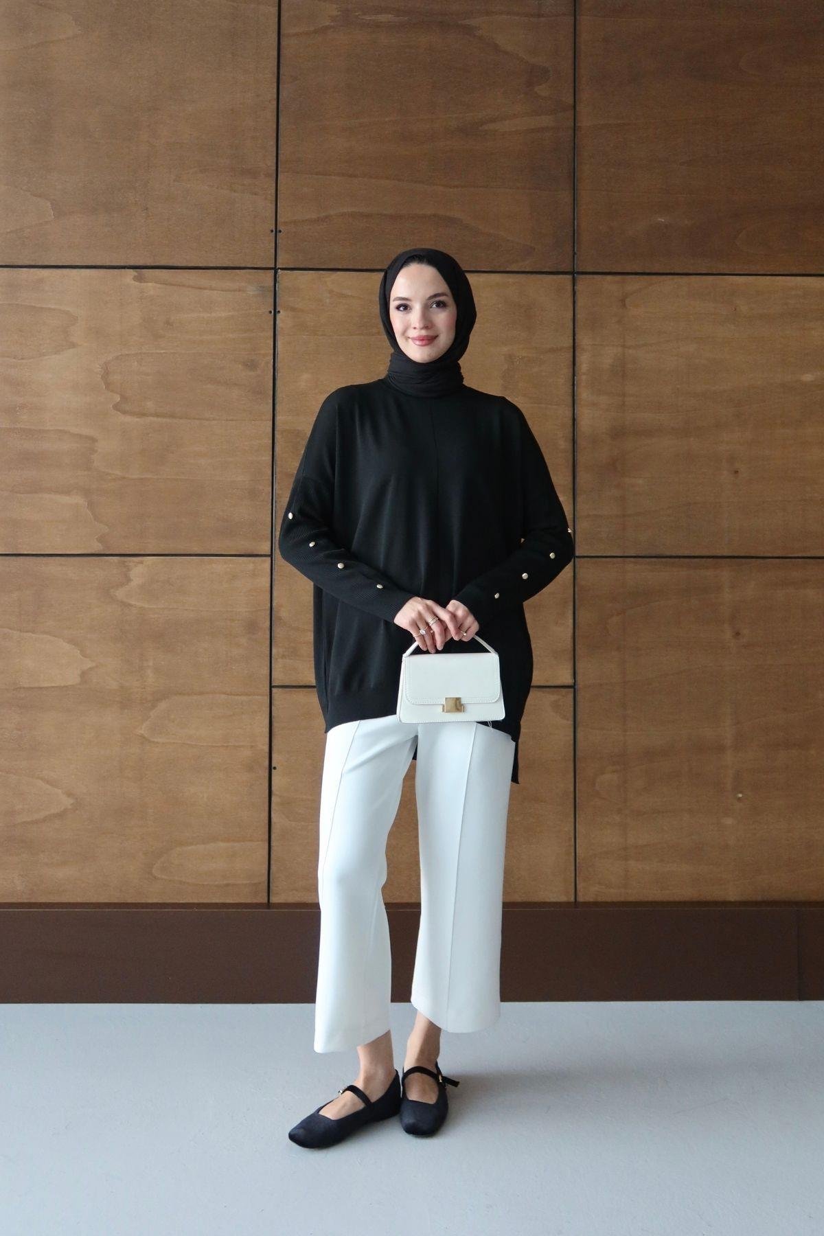 Zra Model Triko Tunik Siyah