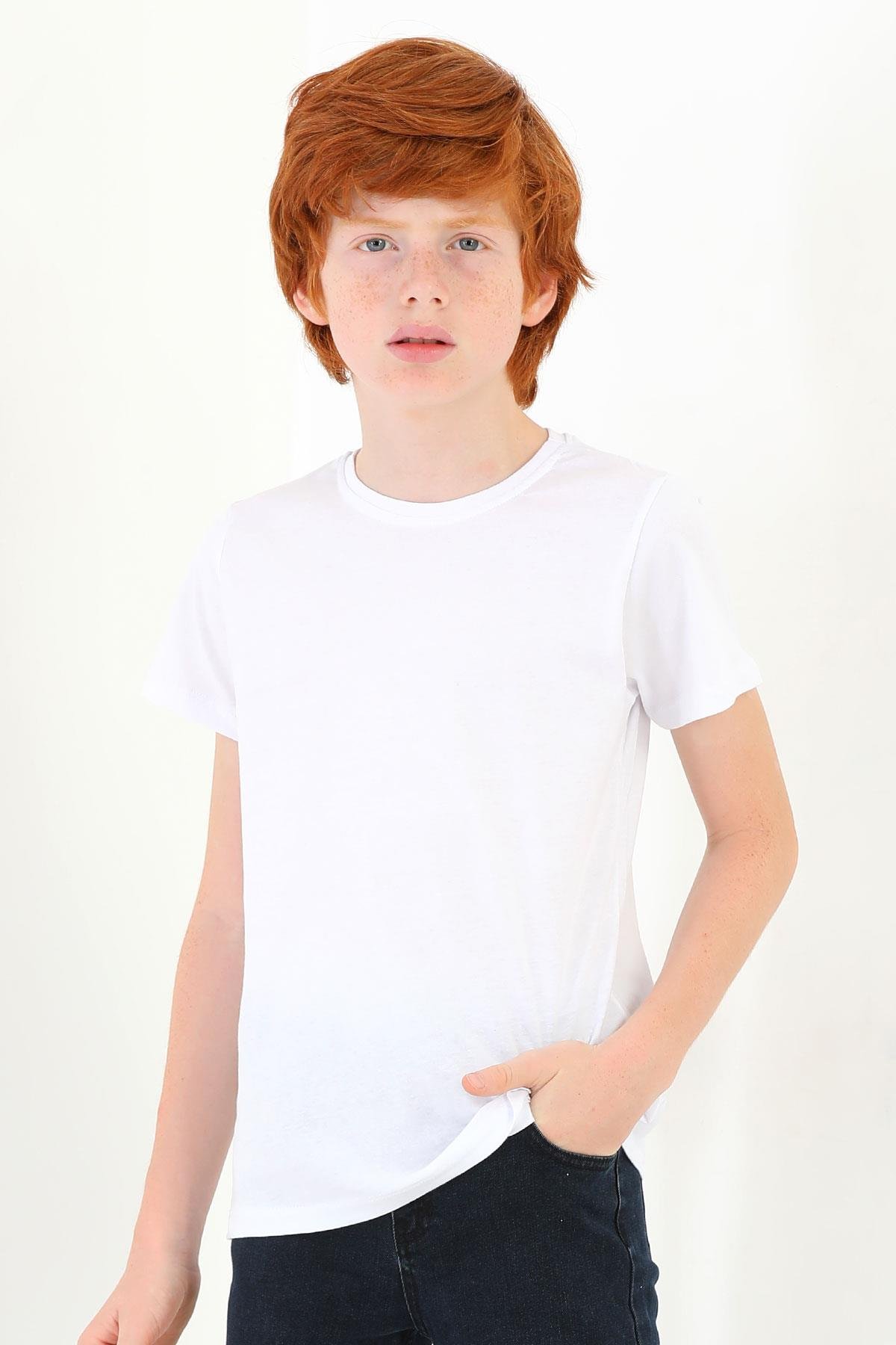 Acar 121638 Unısex 3-12 Yas Basic Tshırt