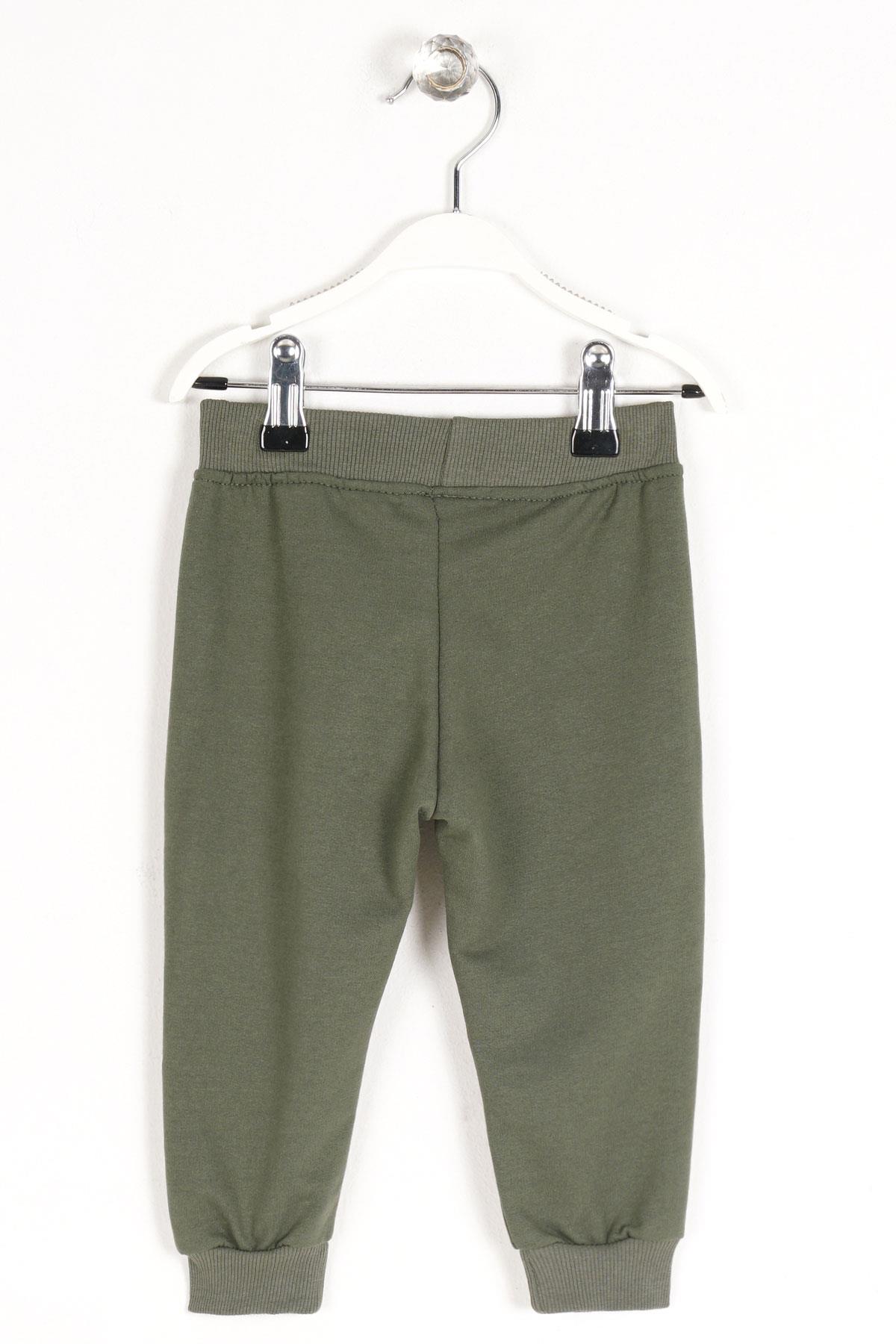 Acar 122131 Erkek Cocuk 1-4 Yas Beli Paçası Lastikli Güler Yüz Baskılı Esofman Tek Alt