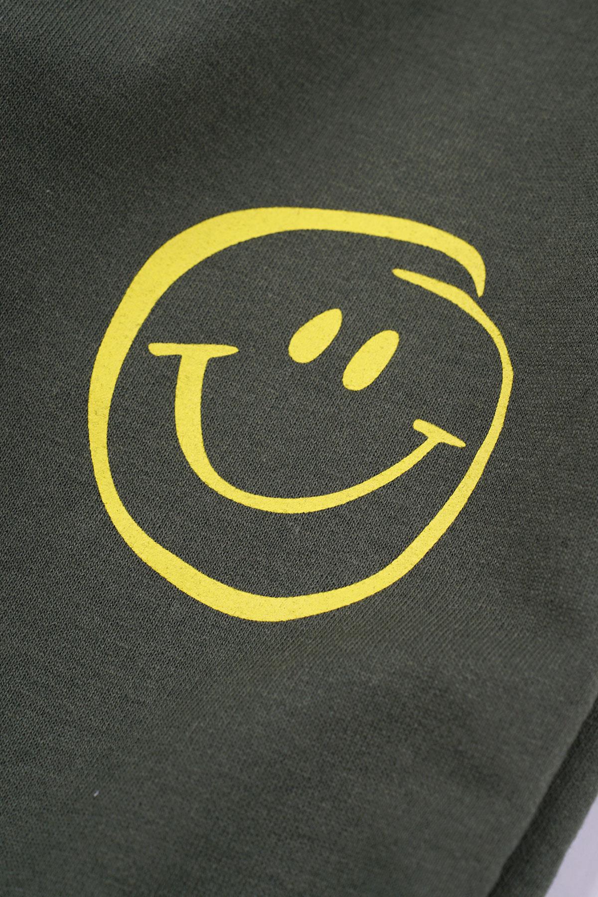 Acar 122131 Erkek Cocuk 1-4 Yas Beli Paçası Lastikli Güler Yüz Baskılı Esofman Tek Alt