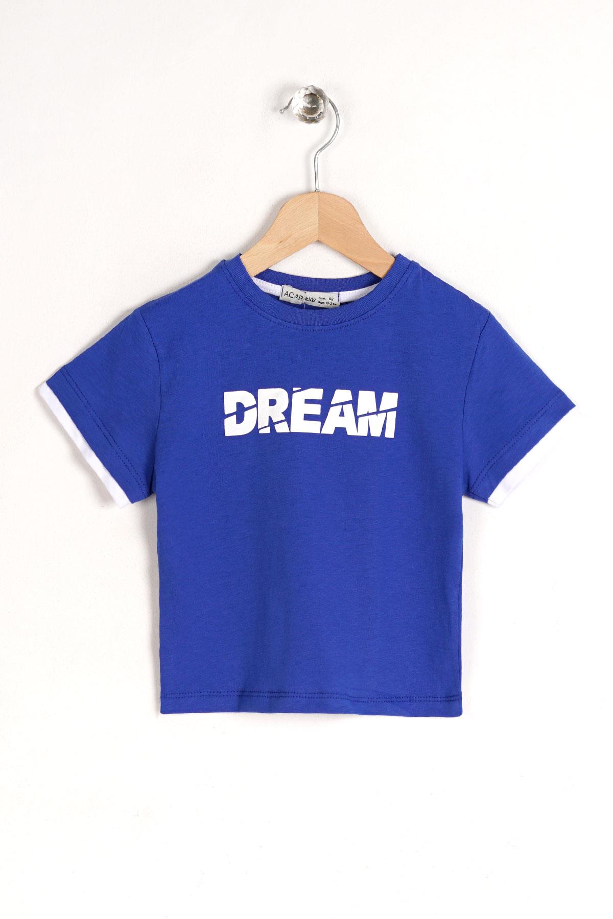 Acar 122195 Erkek Cocuk 2-5 Yas Dreams Baskılı Kısa Kol Tshırt