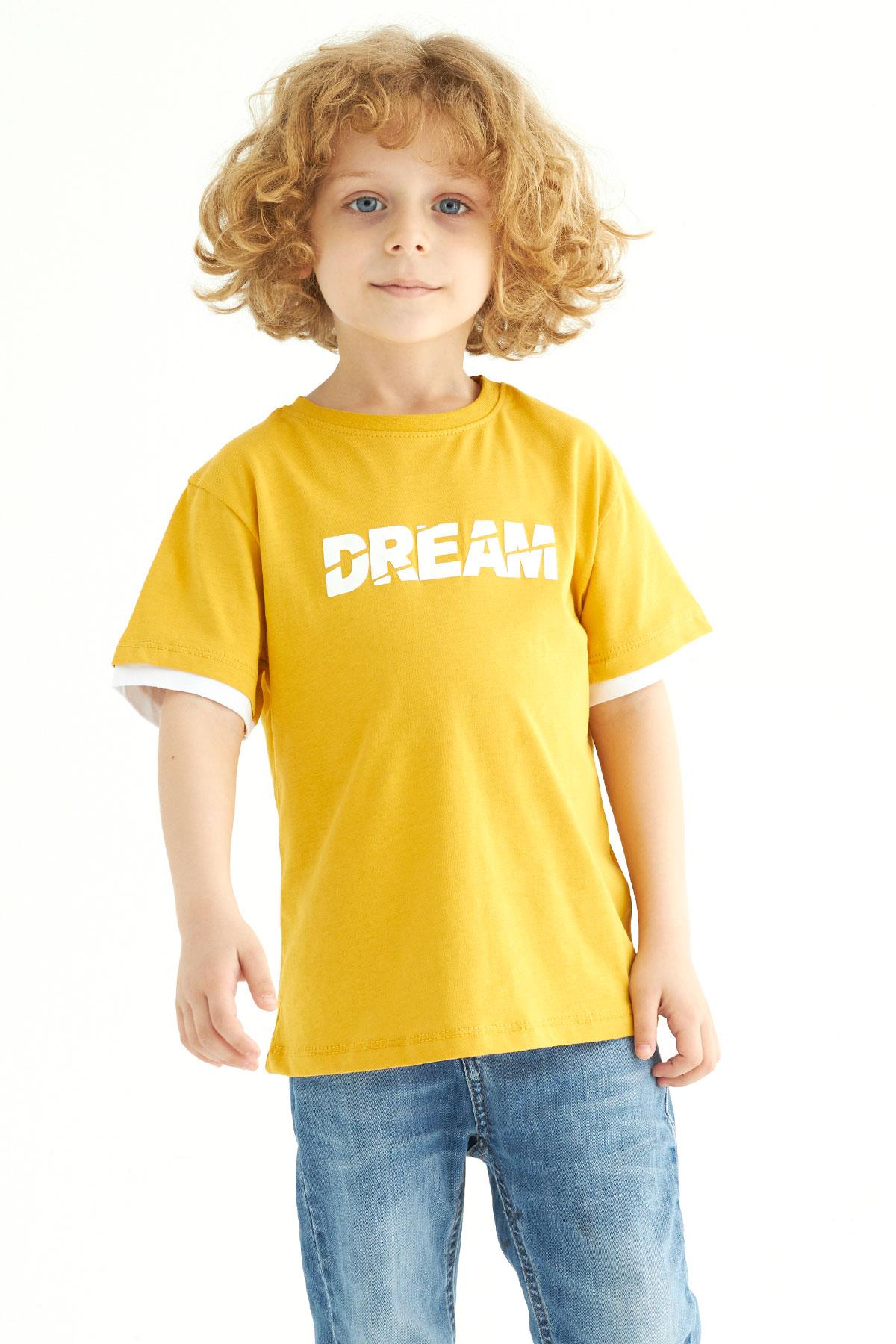 Acar 122195 Erkek Cocuk 2-5 Yas Dreams Baskılı Kısa Kol Tshırt