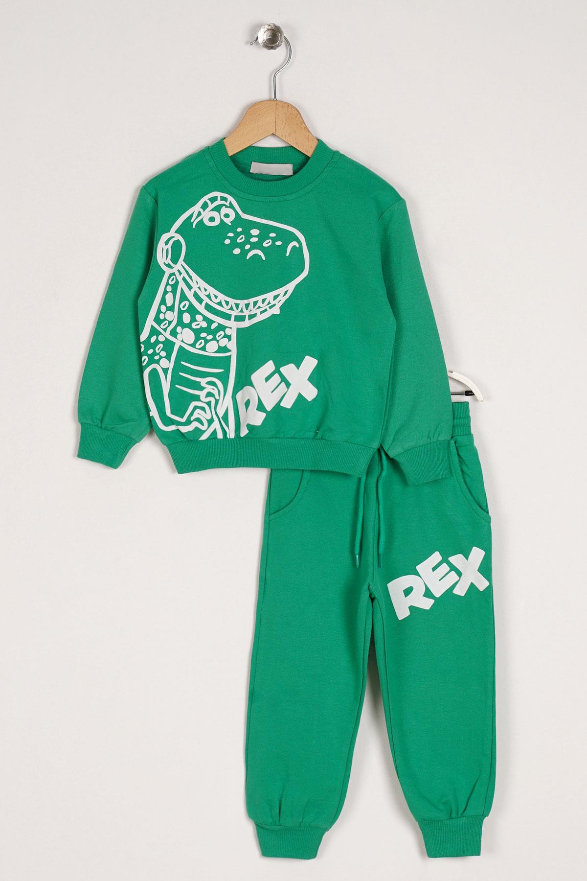 Acar 123047 Erkek Cocuk 3-7 Yas Tımsah Rex Baskılı Ikılı Takım