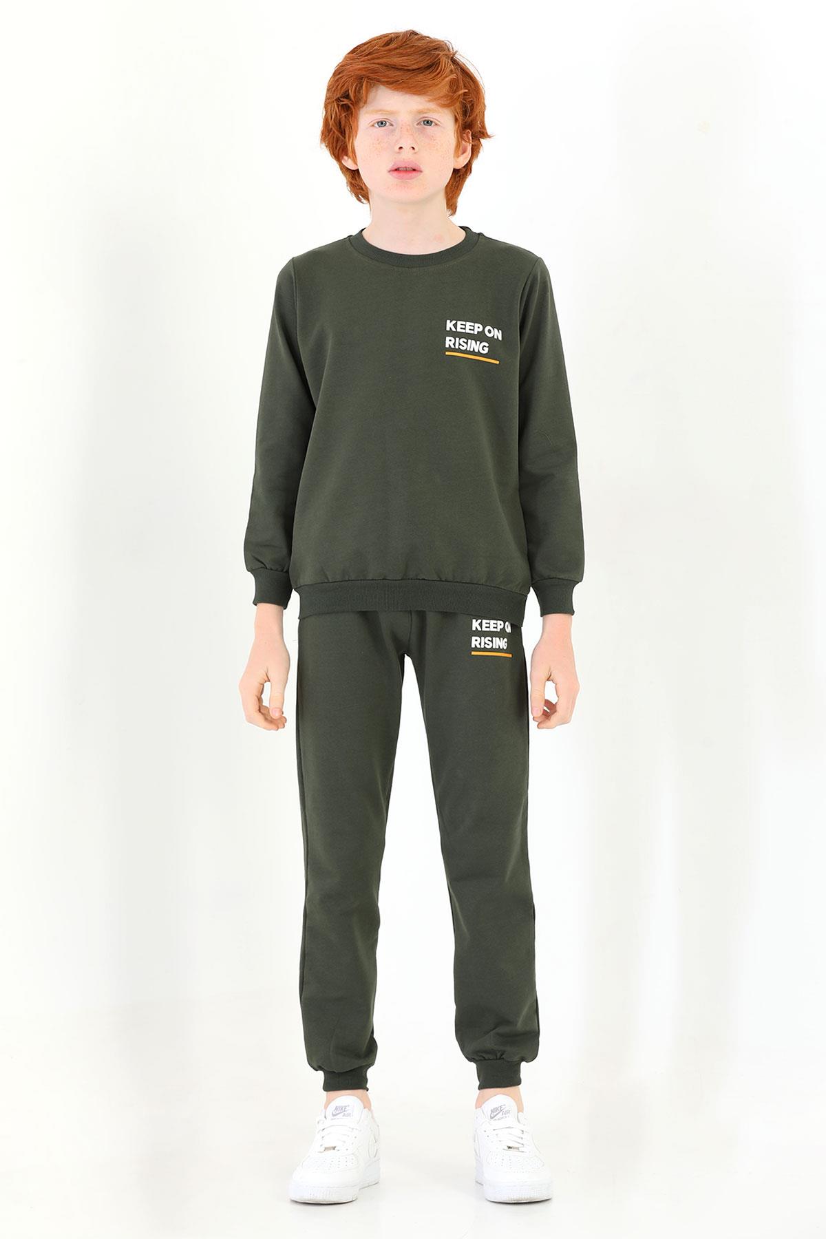 Acar 221640-321640 Erkek Cocuk 3-12 Yas Keep On Rısıng Baskılı Esofman Takım