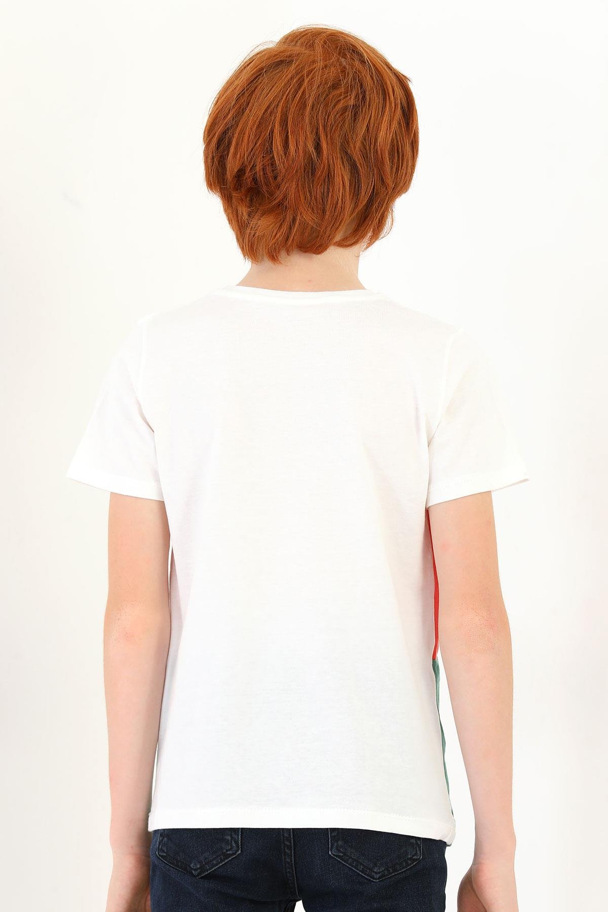 Acar 321605 Erkek Cocuk 9-12 Yas Perfect Match Baskı Parçalı Tshırt