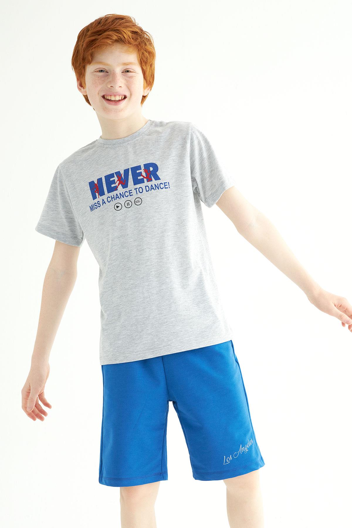 Acar 322096 Erkek Cocuk 8-12  Yas Never Baskılı Kaprılı Takım