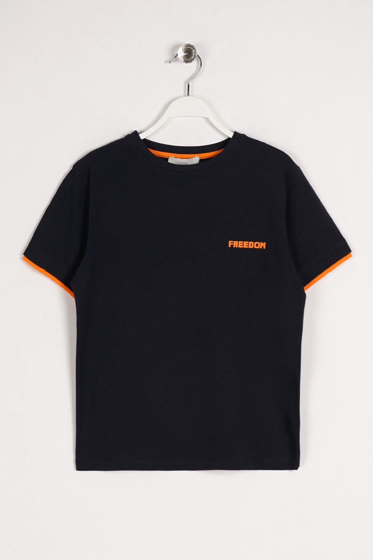 Acar 322120 Erkek Cocuk 10-13 Yas Freedom Baskılı Tshırt
