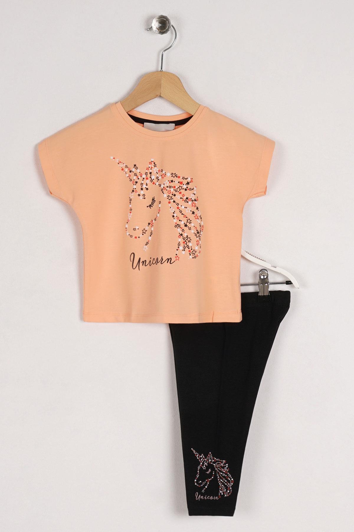 Acar 3487 Kız Cocuk 2-5 Unıcorn Ikılı Takım